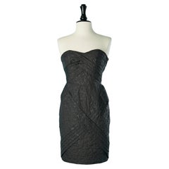 Black nylon bustier dress with flowers pattern Jean-Paul Gaultier for Target 