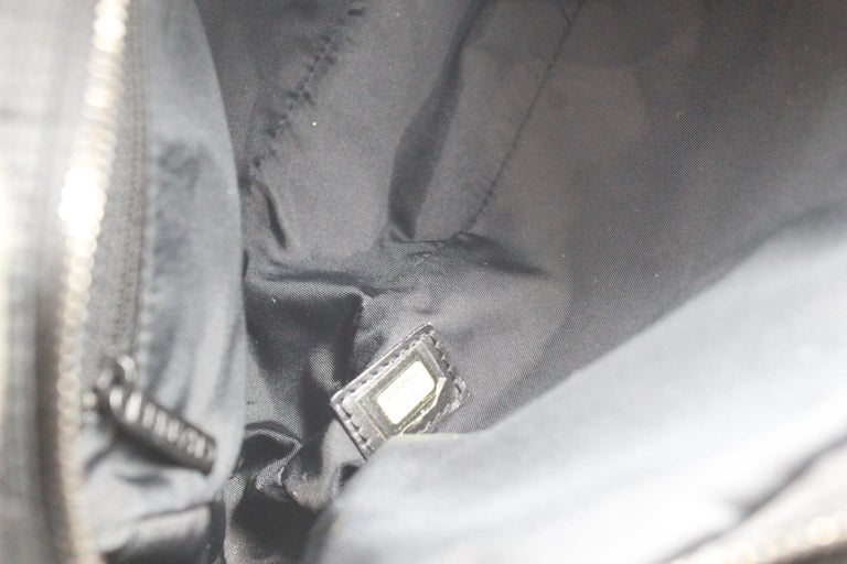 Black Nylon Chanel Travel Line Bag with Brossbody strap For Sale 1