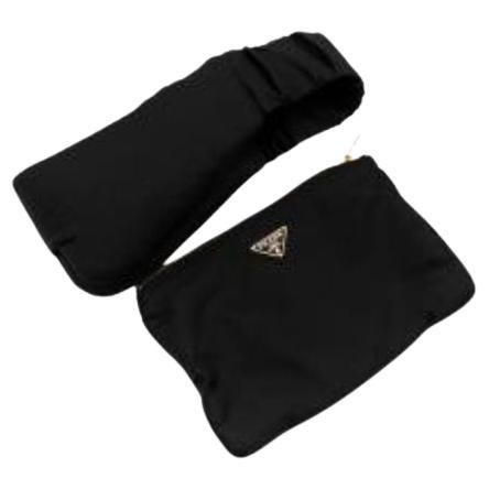 Black Nylon Eye Mask with Pouch For Sale