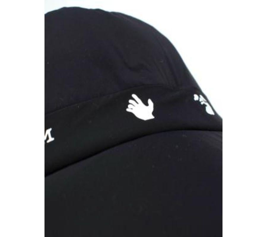 Black Nylon Logo Bucket Hat For Sale 2