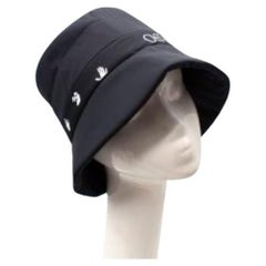 Black Nylon Logo Bucket Hat