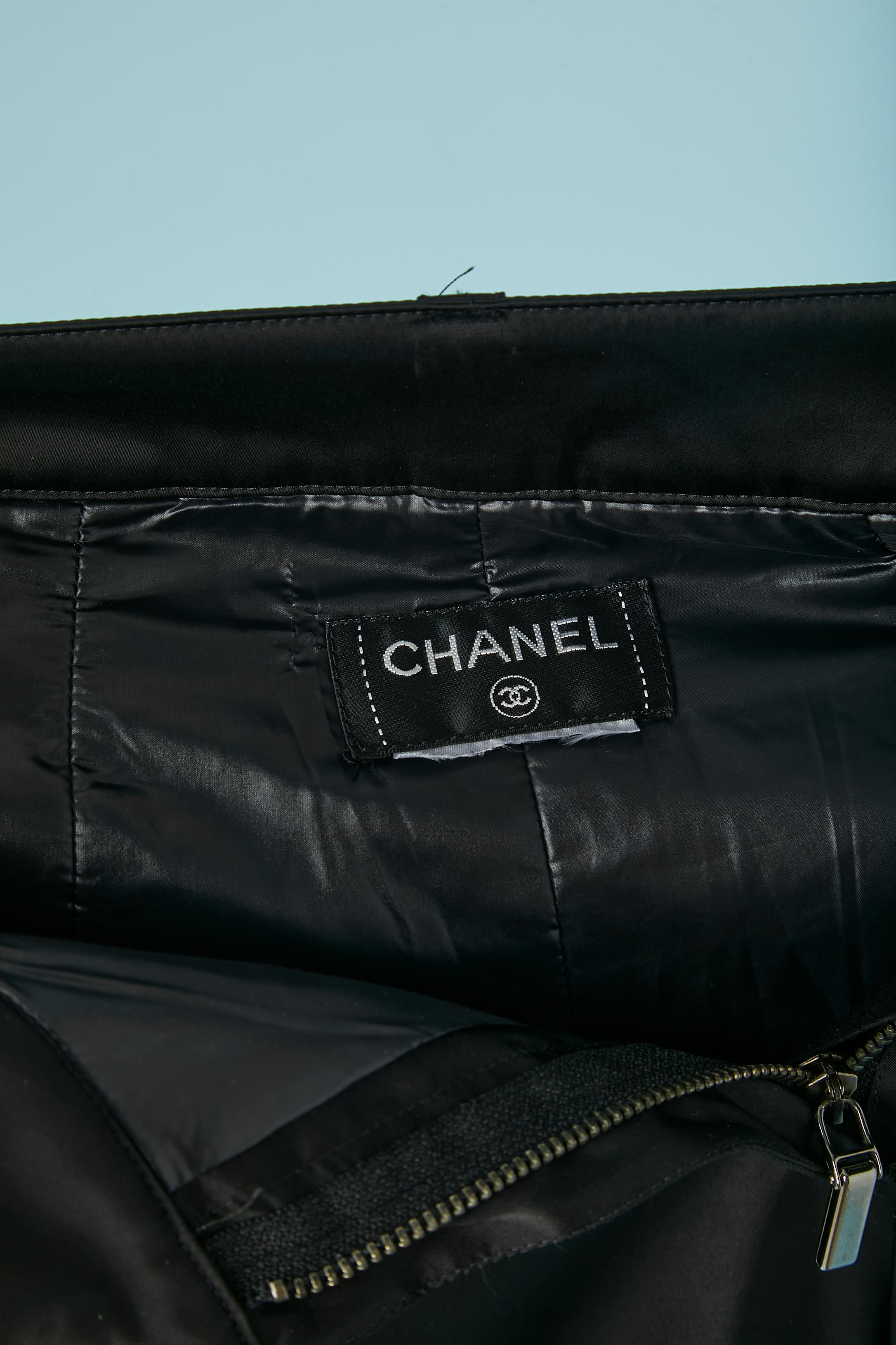 Schwarze Skihose aus Nylon mit Mohair-Details CHANEL FW 2018 im Angebot 3