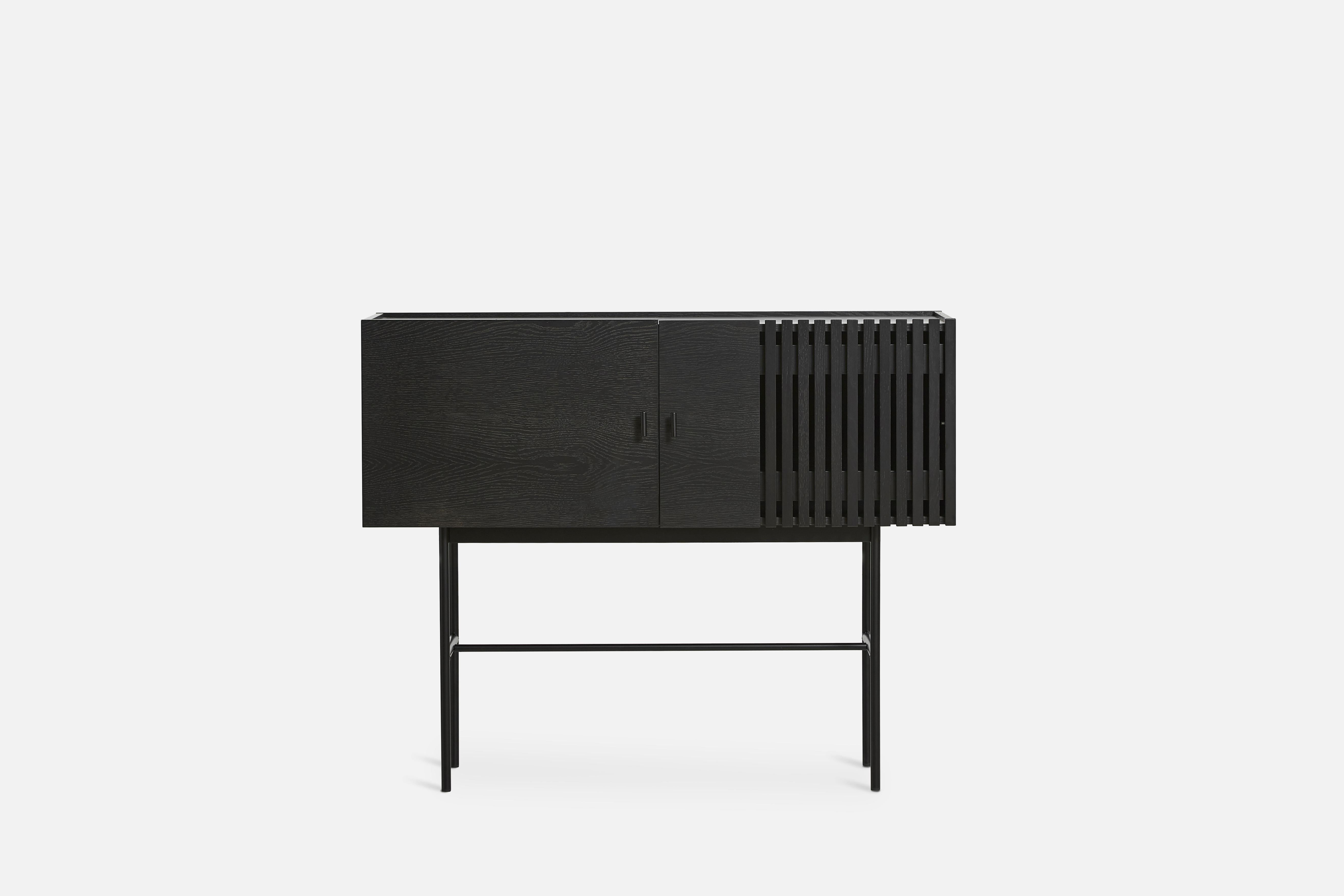 Post-Modern Black Oak Array Sideboard 120 by Says Who For Sale
