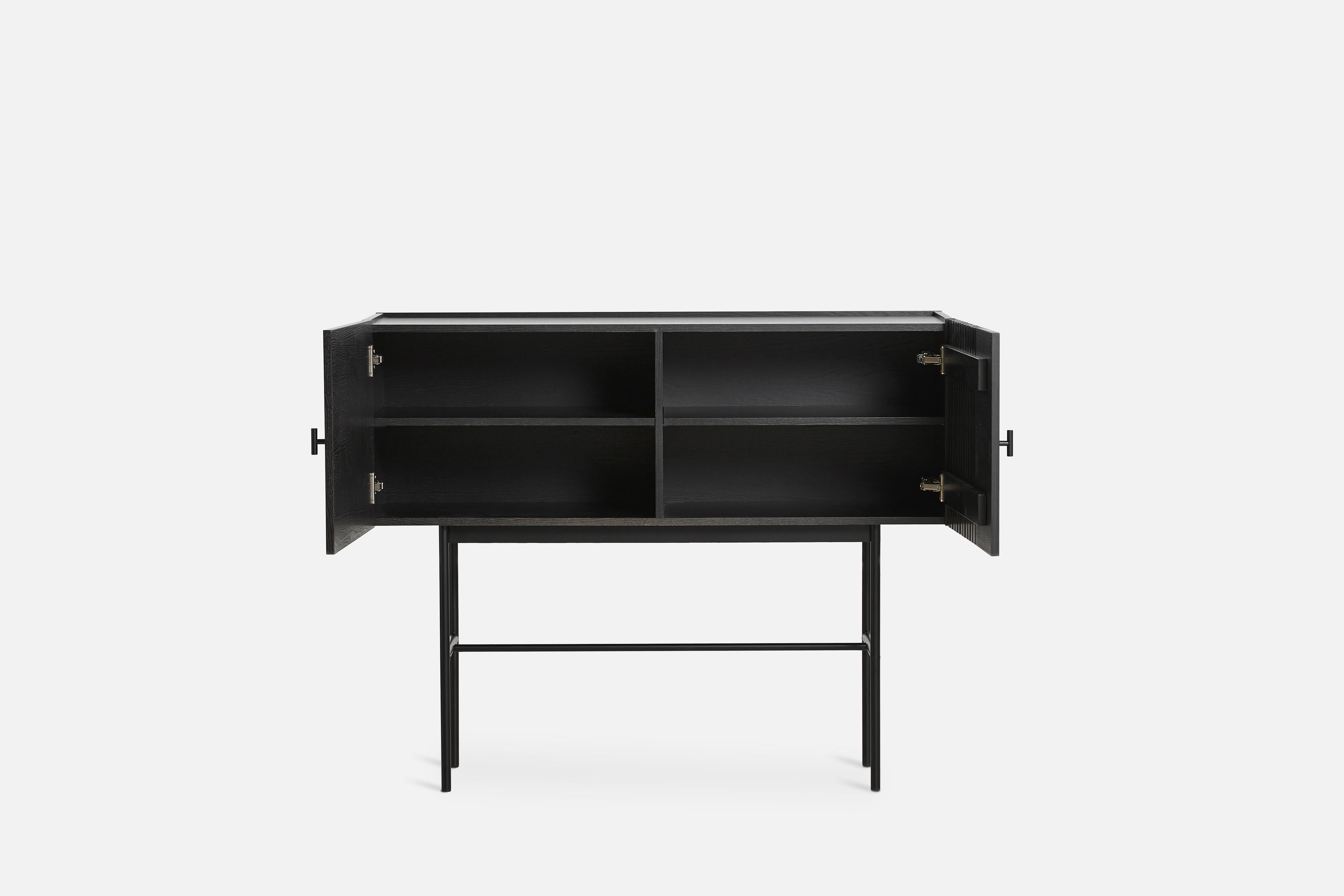 Danish Black Oak Array Sideboard 120 by Says Who For Sale