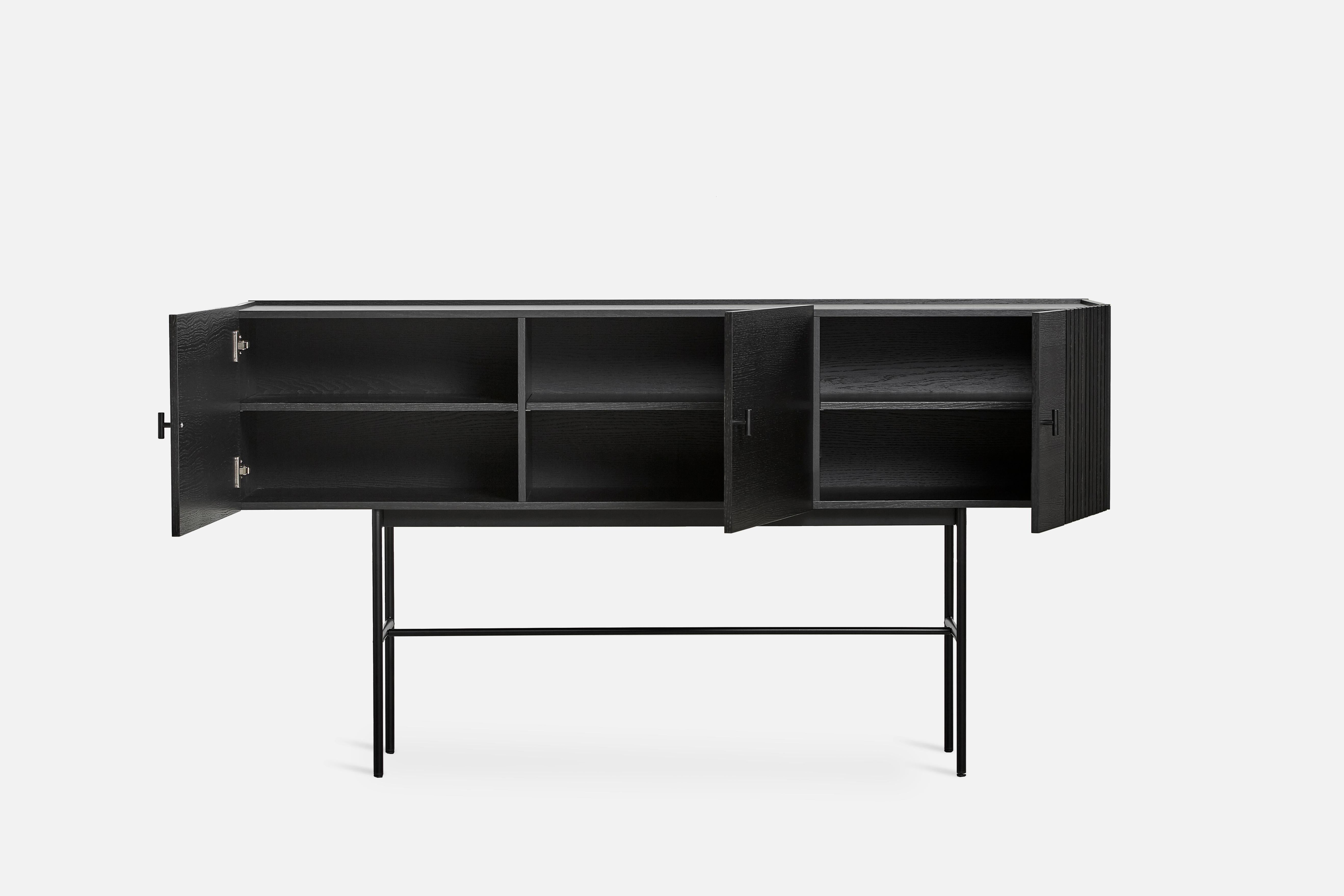 Black Oak Array Sideboard 180 by Says Who In New Condition For Sale In Geneve, CH