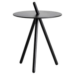 Black Oak Come Here Side Table by Steffen Juul