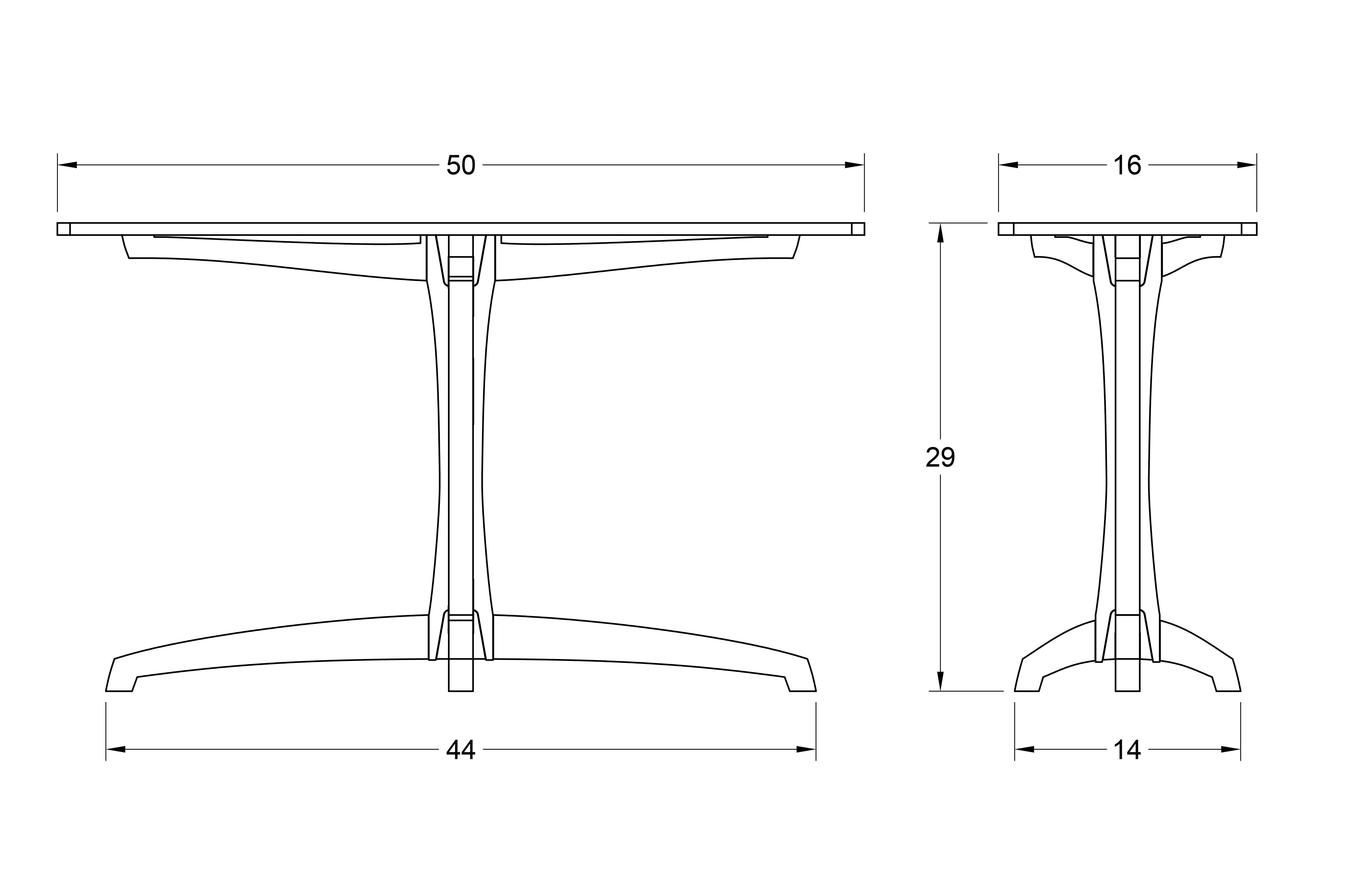 XXIe siècle et contemporain Table console en chêne noir, Table d'entrée contemporaine à piédestal par Arid en vente