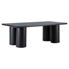 Black Oak Dining Table by Thai Natura