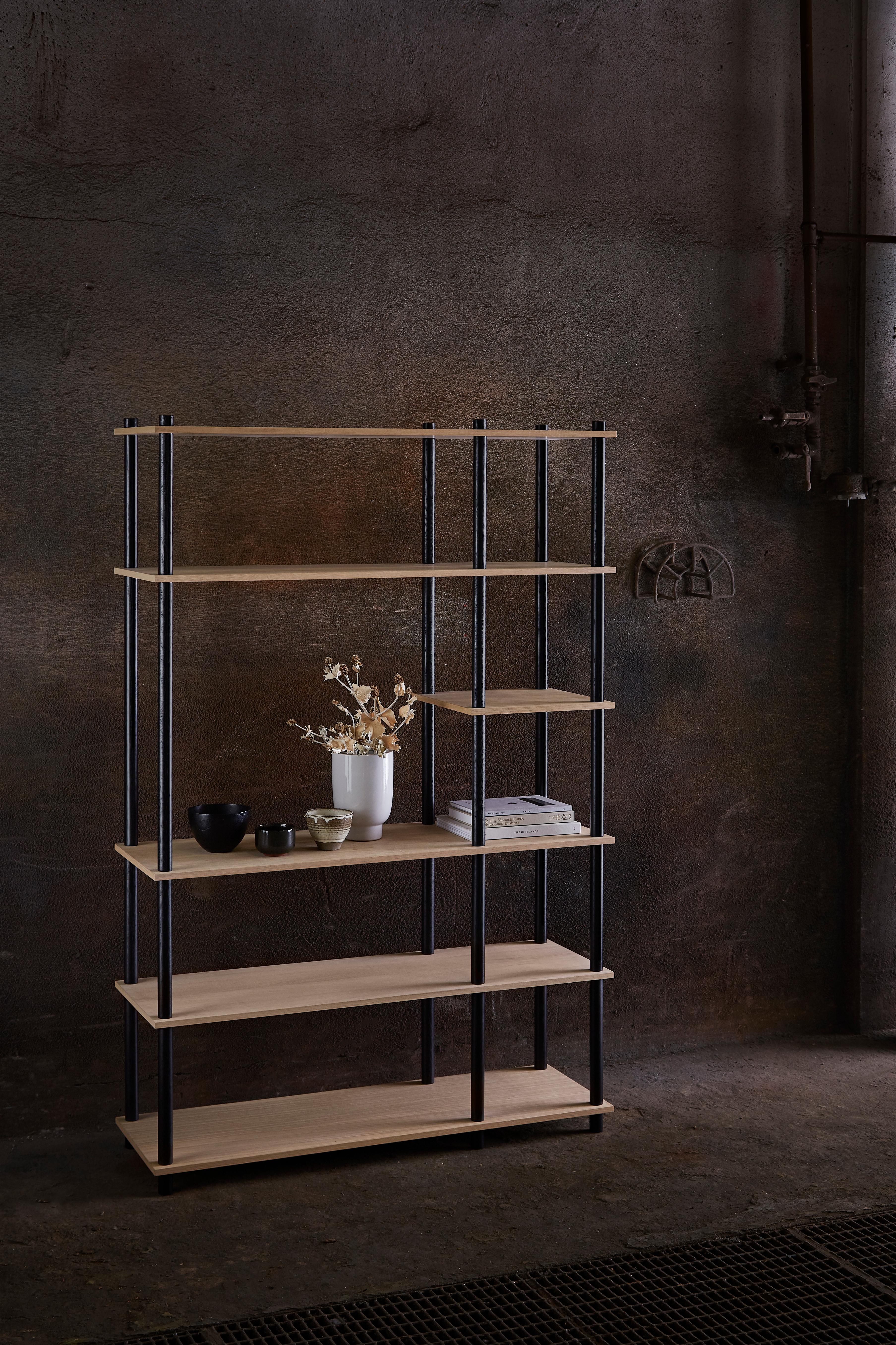 Black Oak Elevate Shelving I by Camilla Akersveen and Christopher Konings For Sale 7