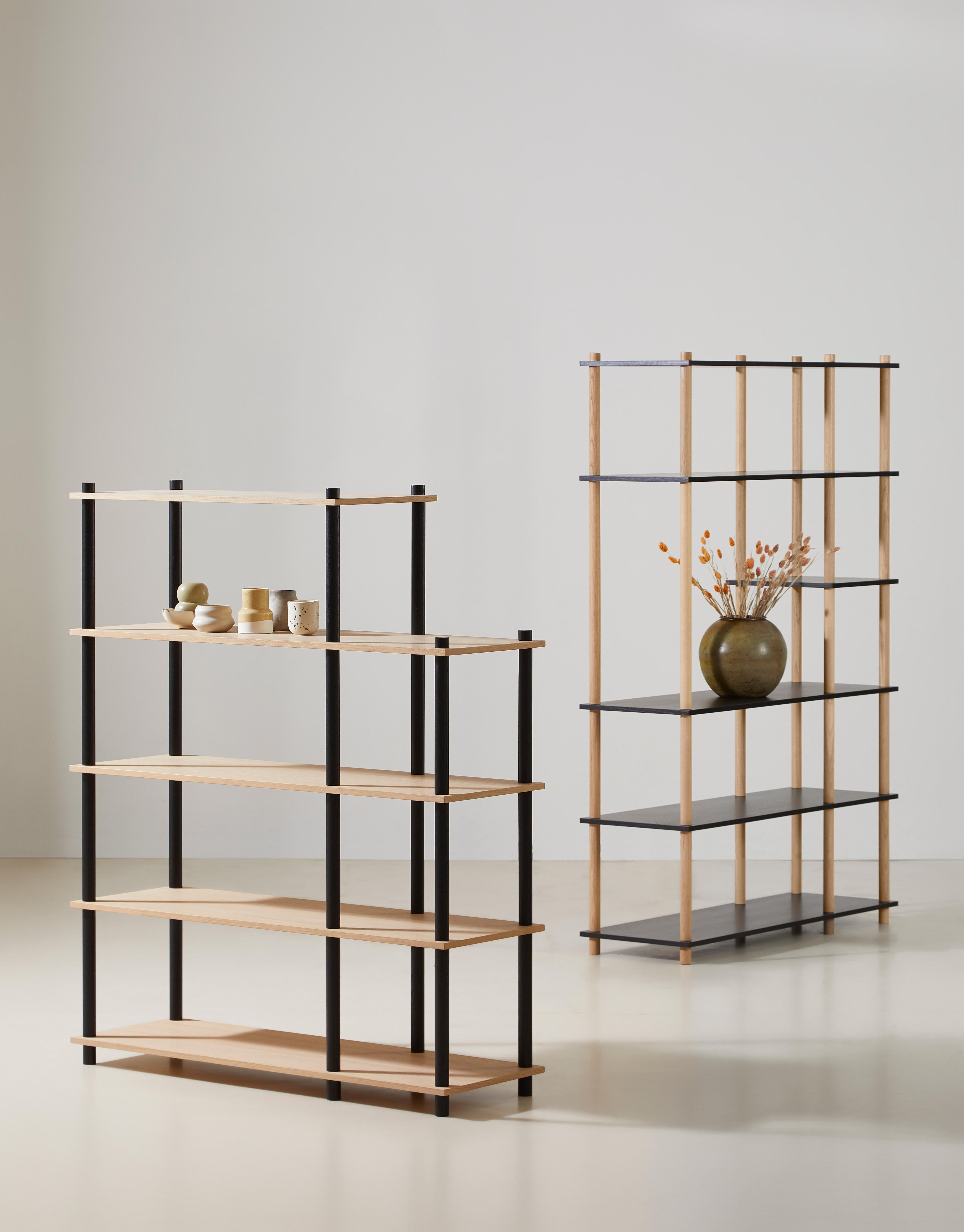 Black Oak Elevate Shelving I by Camilla Akersveen and Christopher Konings For Sale 9