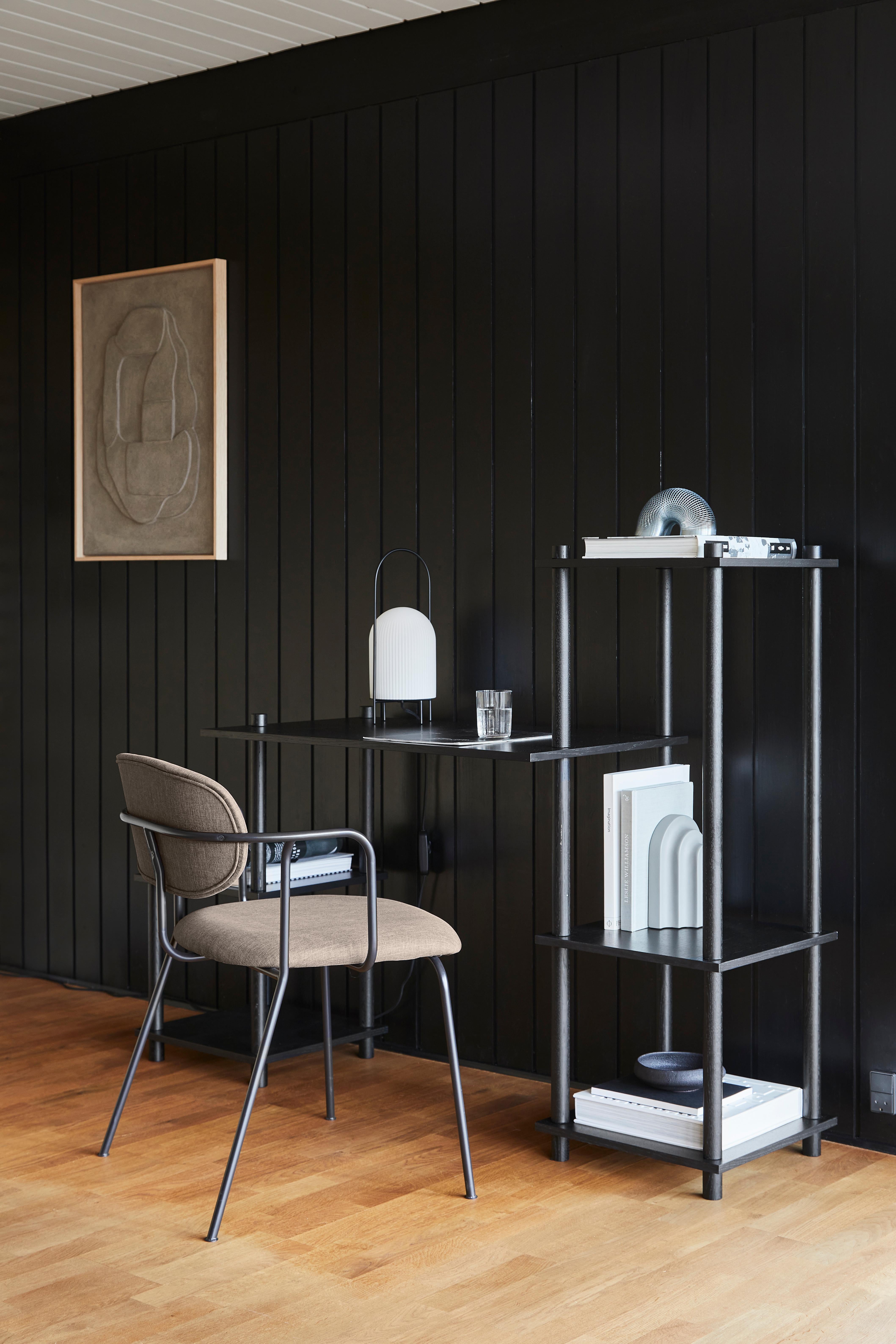 Metal Black Oak Elevate Shelving I by Camilla Akersveen and Christopher Konings For Sale