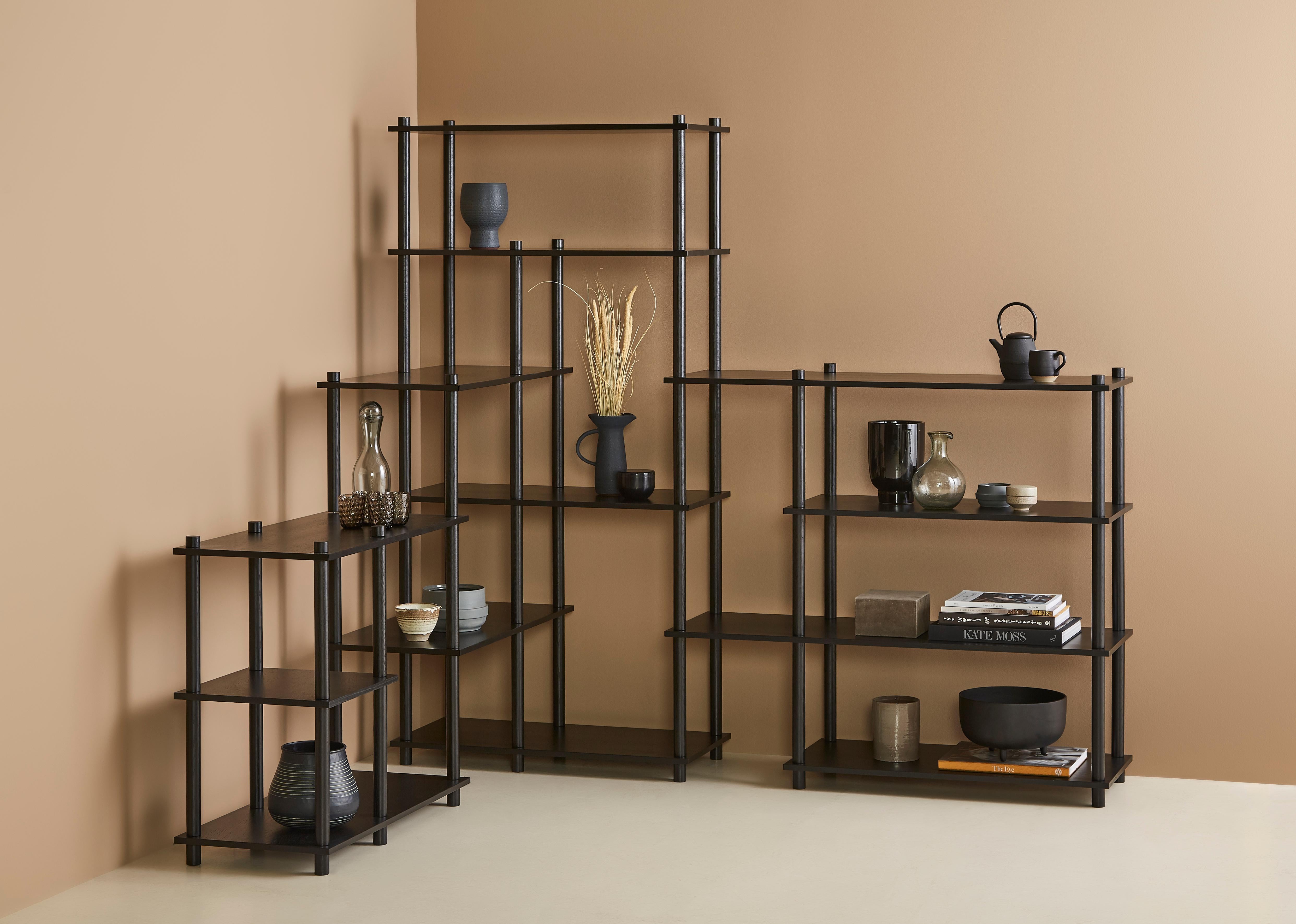 Black Oak Elevate Shelving I by Camilla Akersveen and Christopher Konings For Sale 1