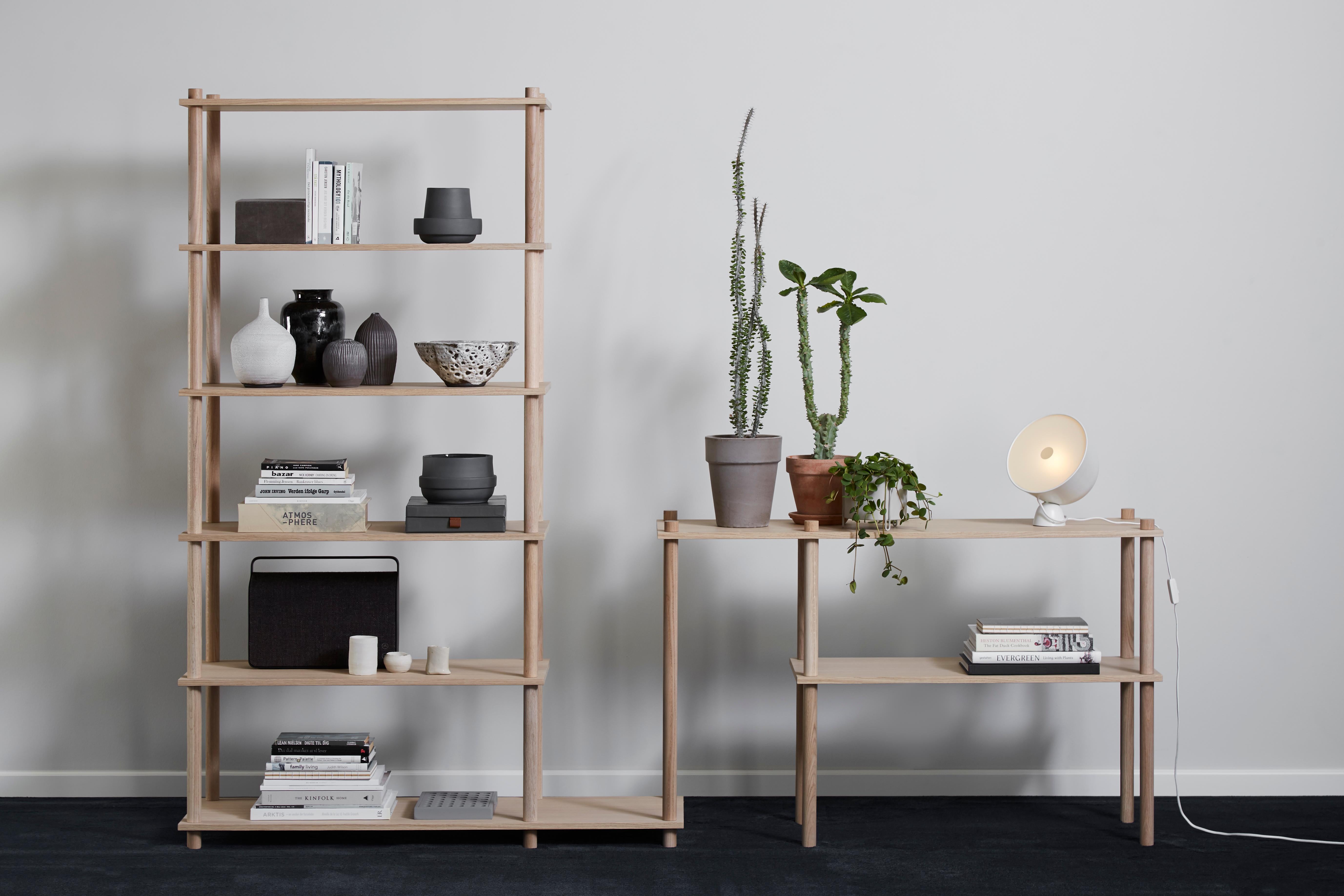 Contemporary Black Oak Elevate Shelving ii by Camilla Akersveen and Christopher Konings For Sale
