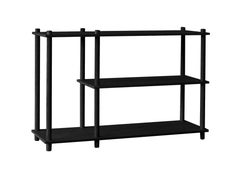 Black Oak Elevate Shelving III by Camilla Akersveen and Christopher Konings