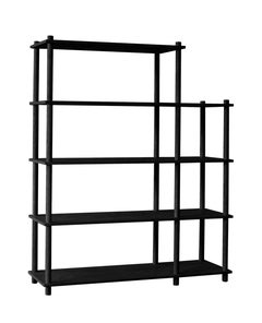 Black Oak Elevate Shelving IV by Camilla Akersveen and Christopher Konings