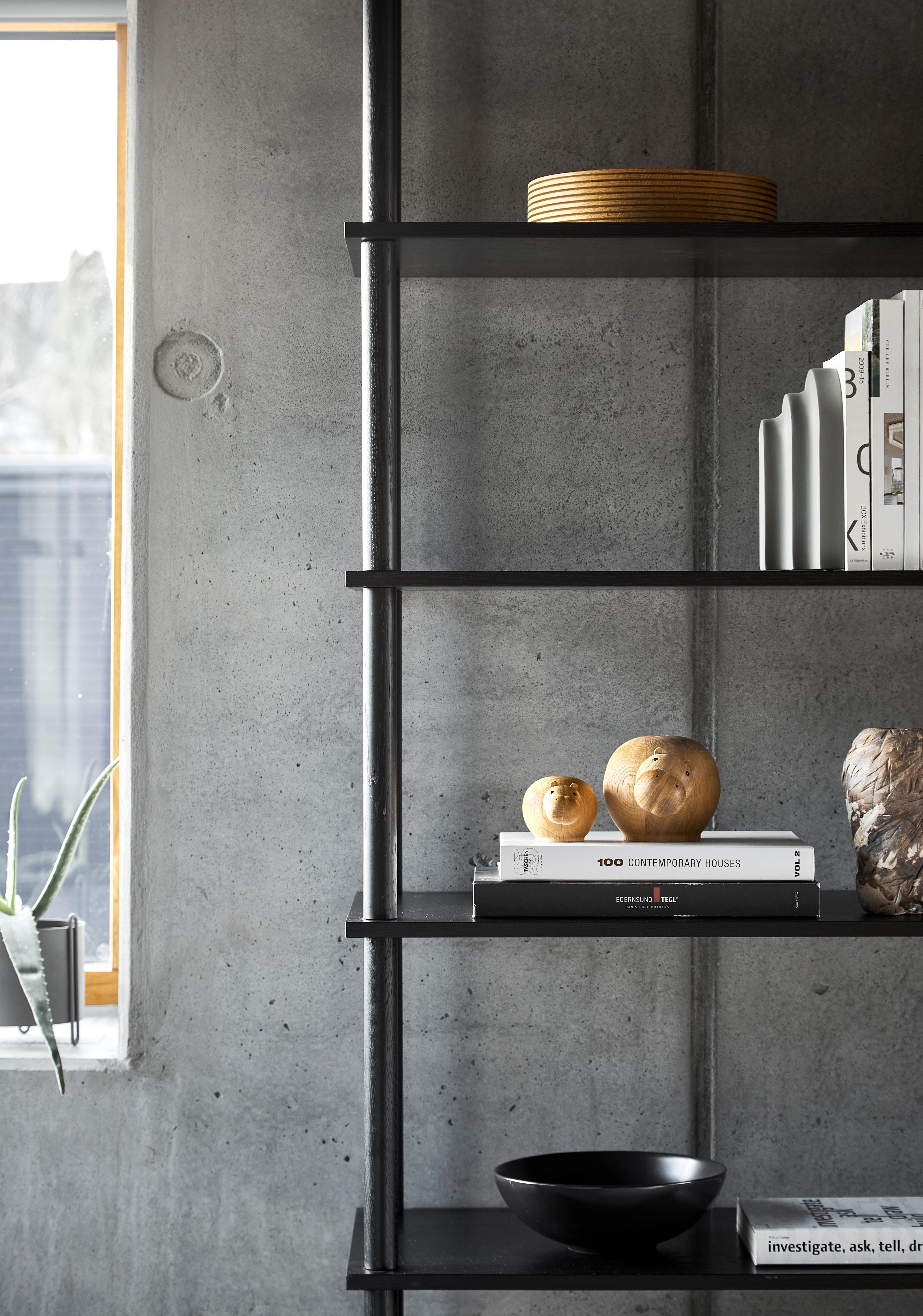Contemporary Black Oak Elevate Shelving V by Camilla Akersveen and Christopher Konings For Sale