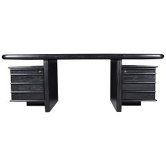 Black Oak Floating-Top Executive Desk Black Oak Floating-Top Executive Desk