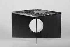 Black Oak & Golden Night Cruz Dining Table by Studio Mohs