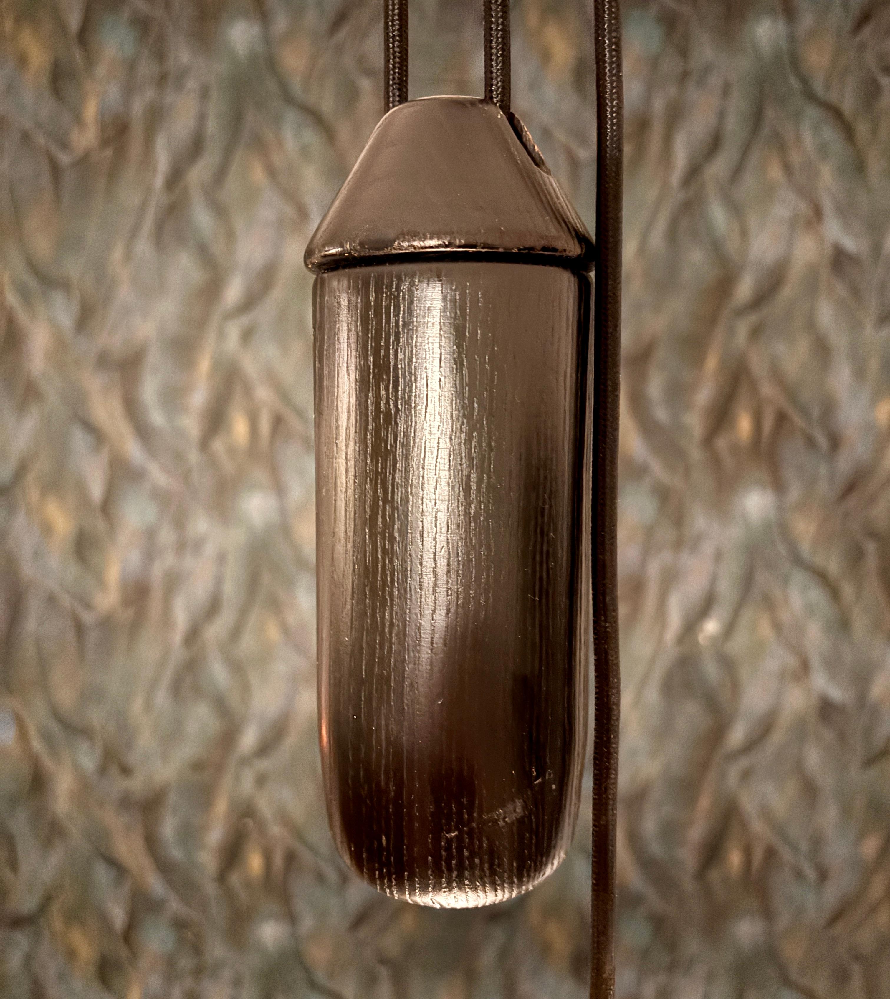 Lampada a sospensione in Oak nero di Domus in vendita 8