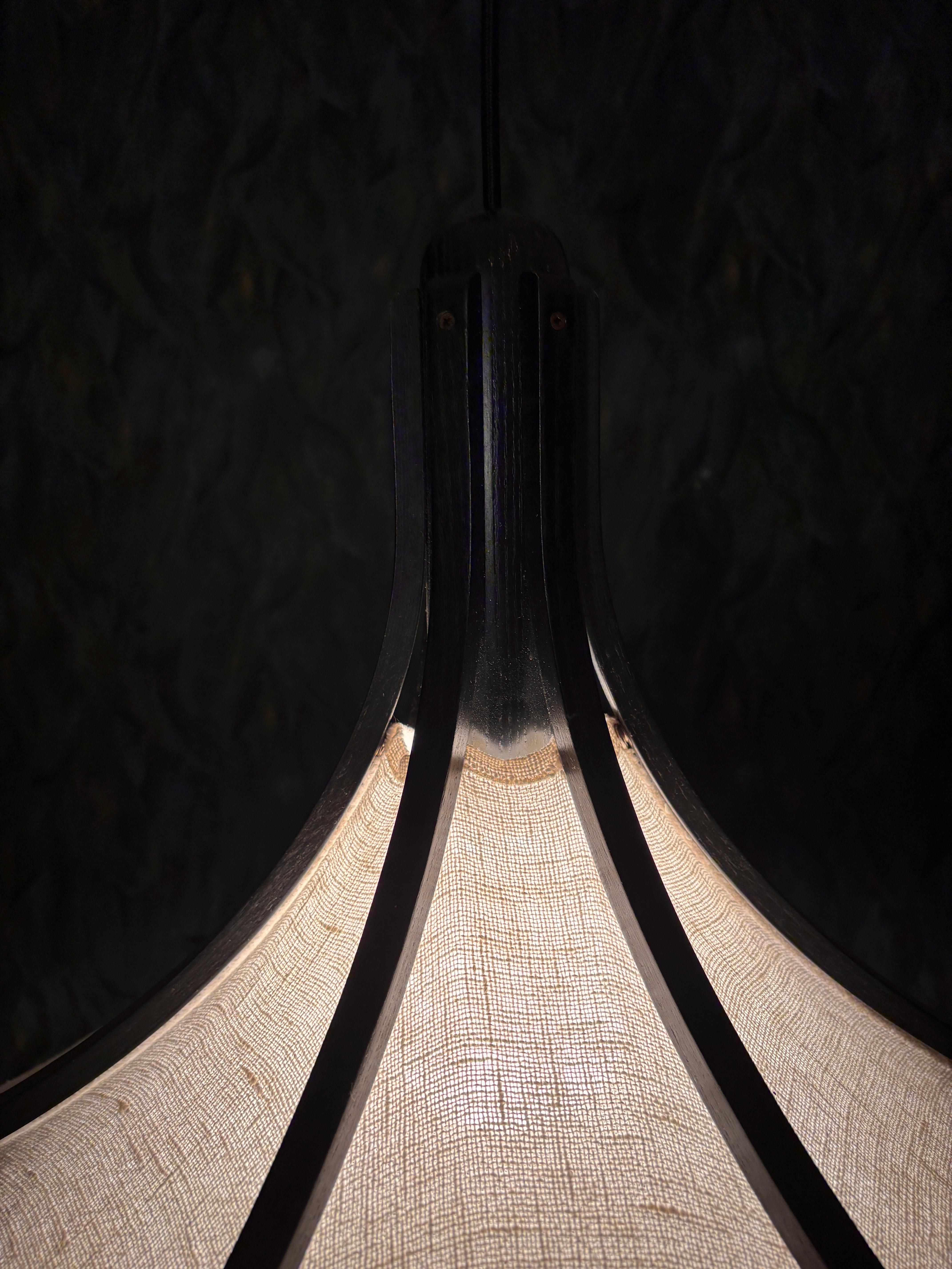 Lampada a sospensione in Oak nero di Domus In condizioni buone in vendita a Hannover, DE