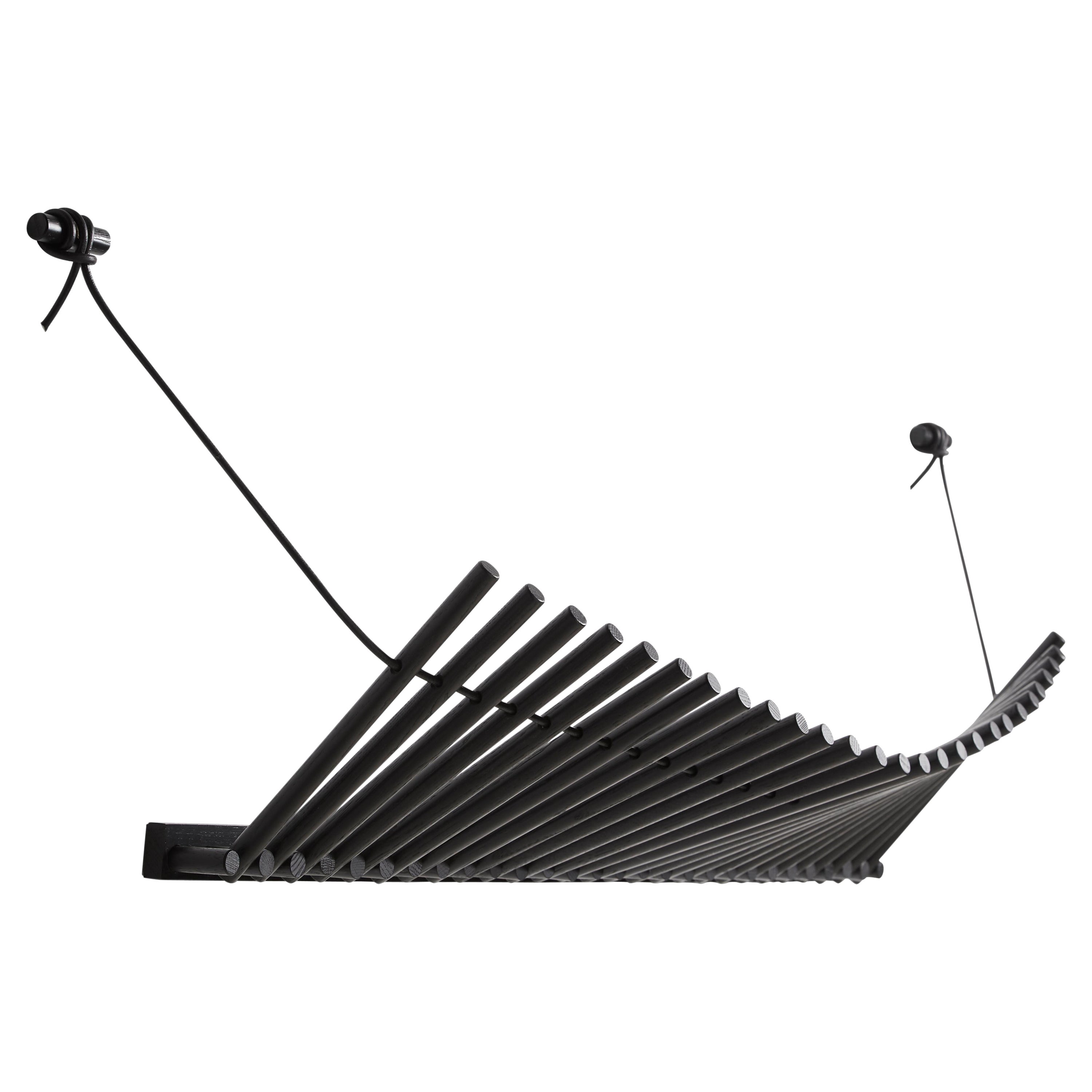 Black Oak Knaegt Coat Rack by Rikke Palmerston