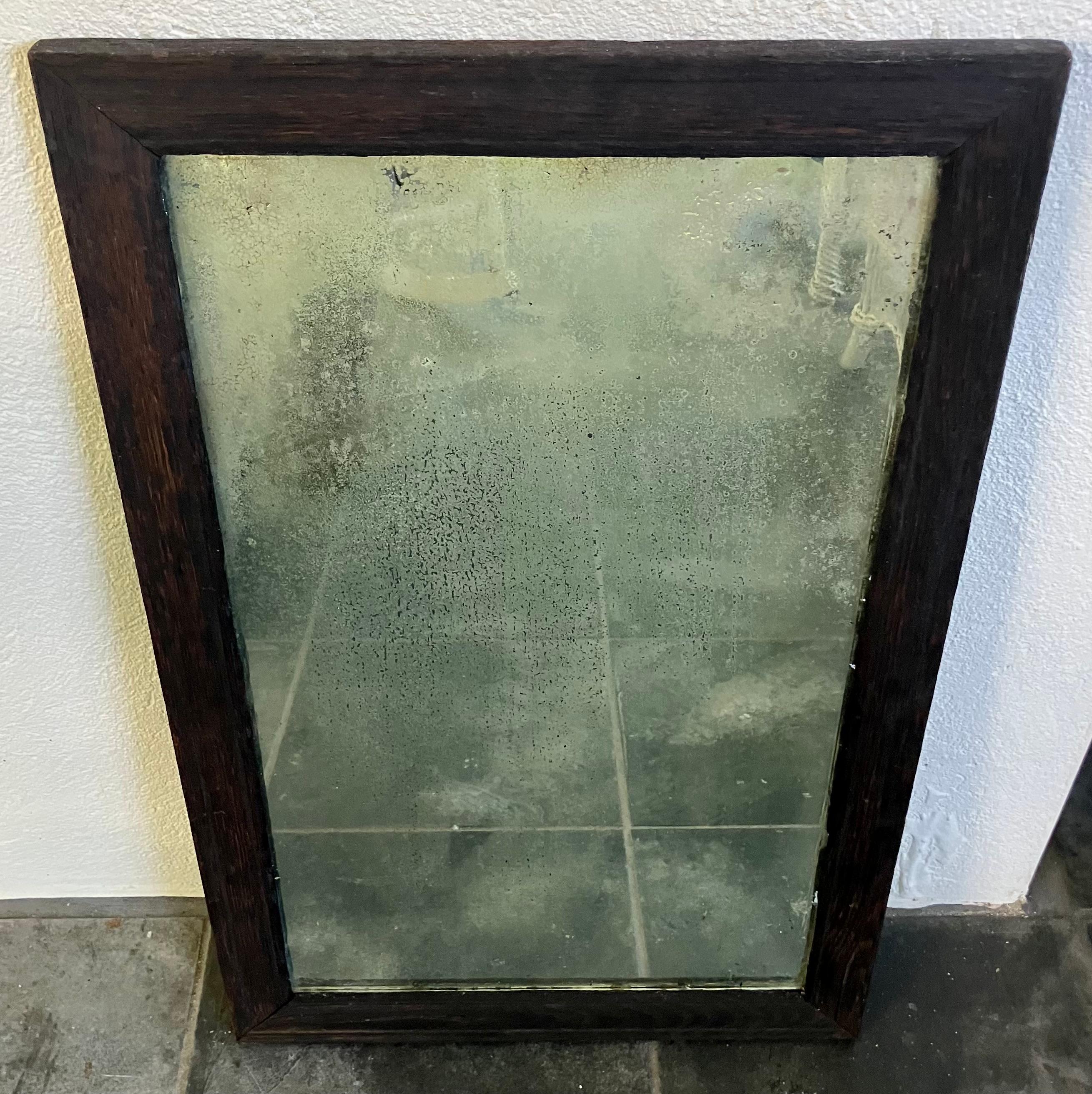 American Black Oak Mirror For Sale