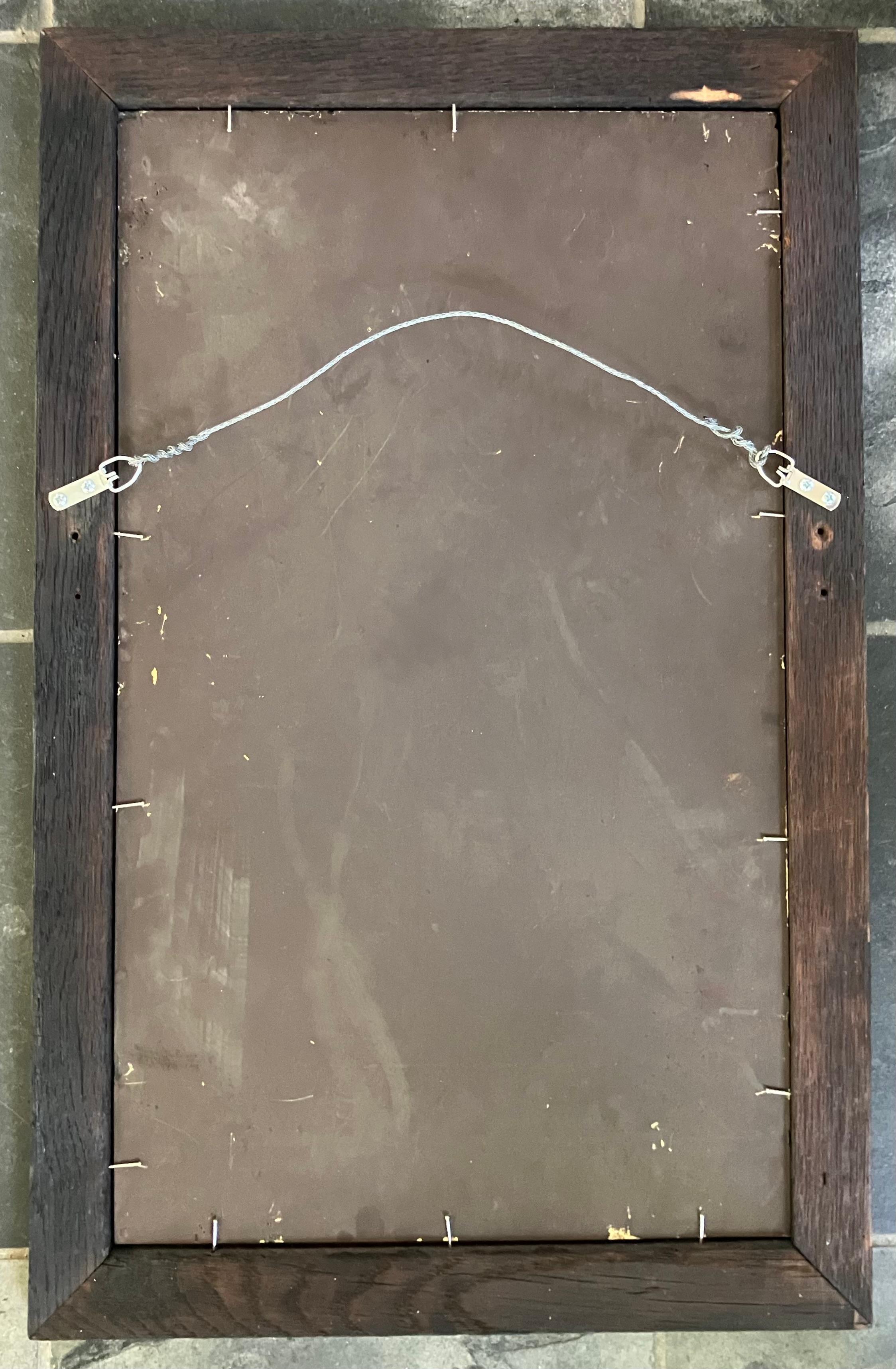 Black Oak Mirror In Good Condition For Sale In New York, NY
