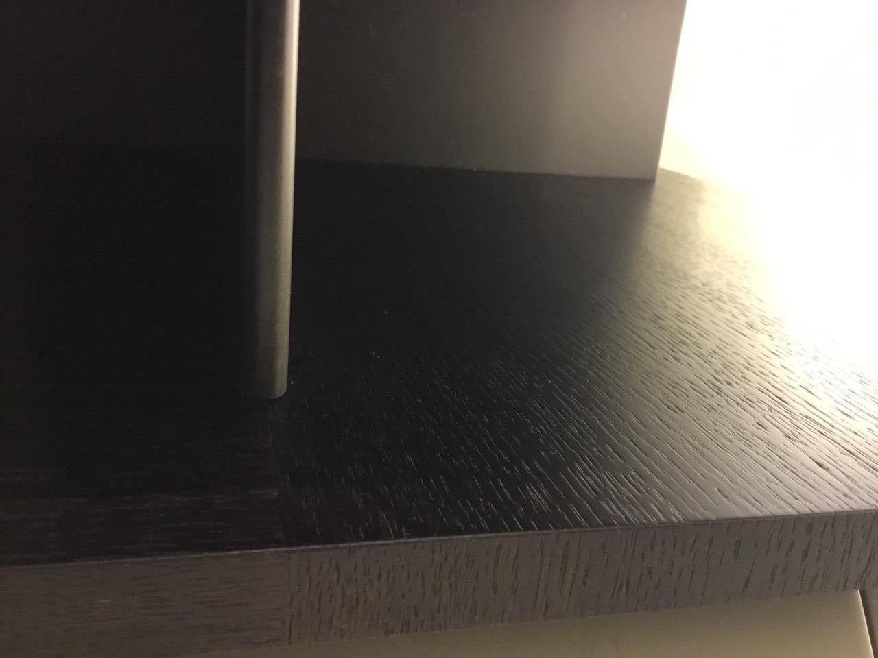 Black Oak Veneer Rectangular Coffee Table by De Sede at 1stDibs black coffee table rectangle