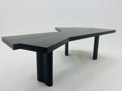 Black Oak Ventaglio Dining Table or Desk by Charlotte Perriand for Cassina