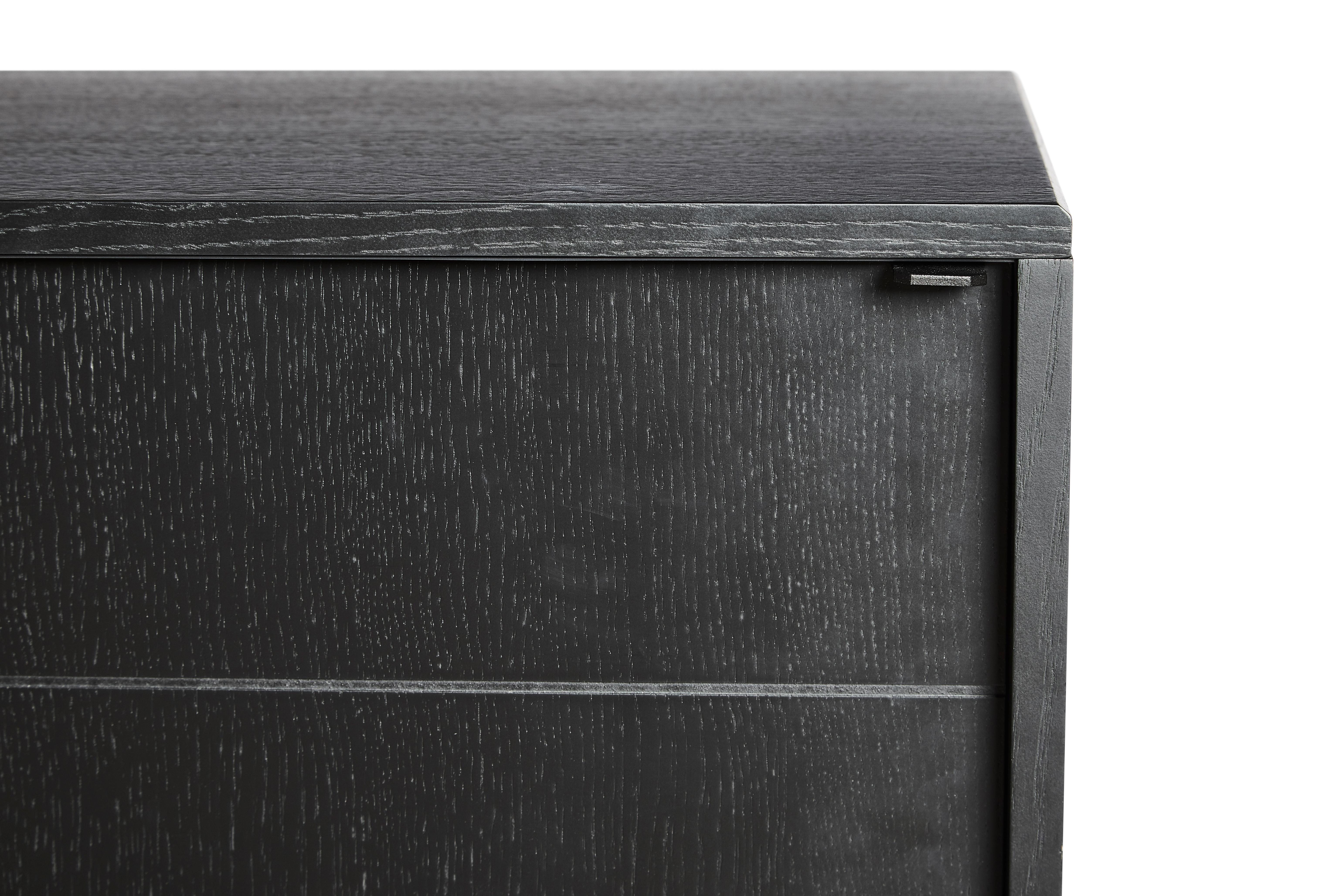 Black Oak Virka High Sideboard by Ropke Design and Moaak In New Condition For Sale In Geneve, CH