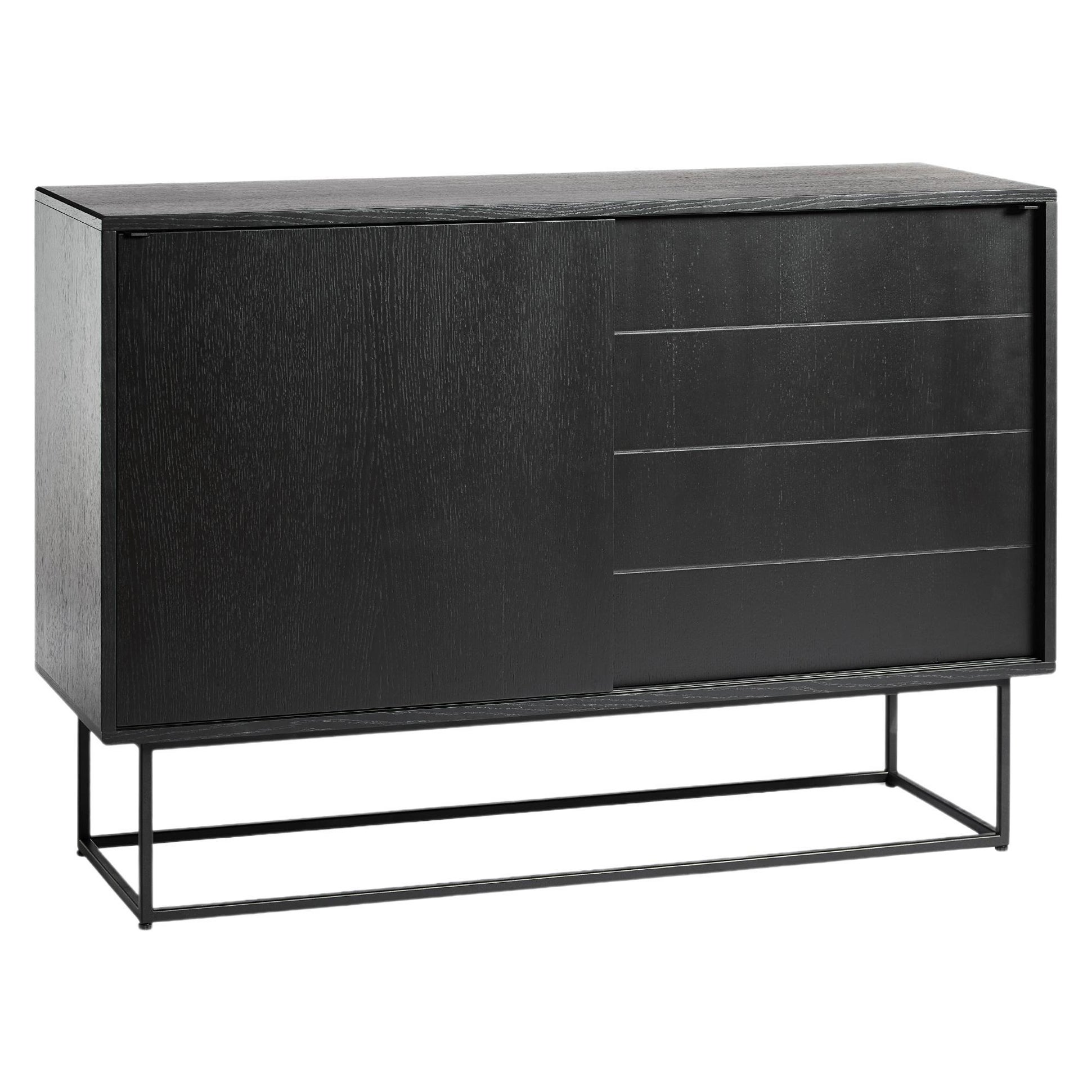 Virka Hoch Sideboard aus schwarzer Eiche von Ropke Design and Moaak