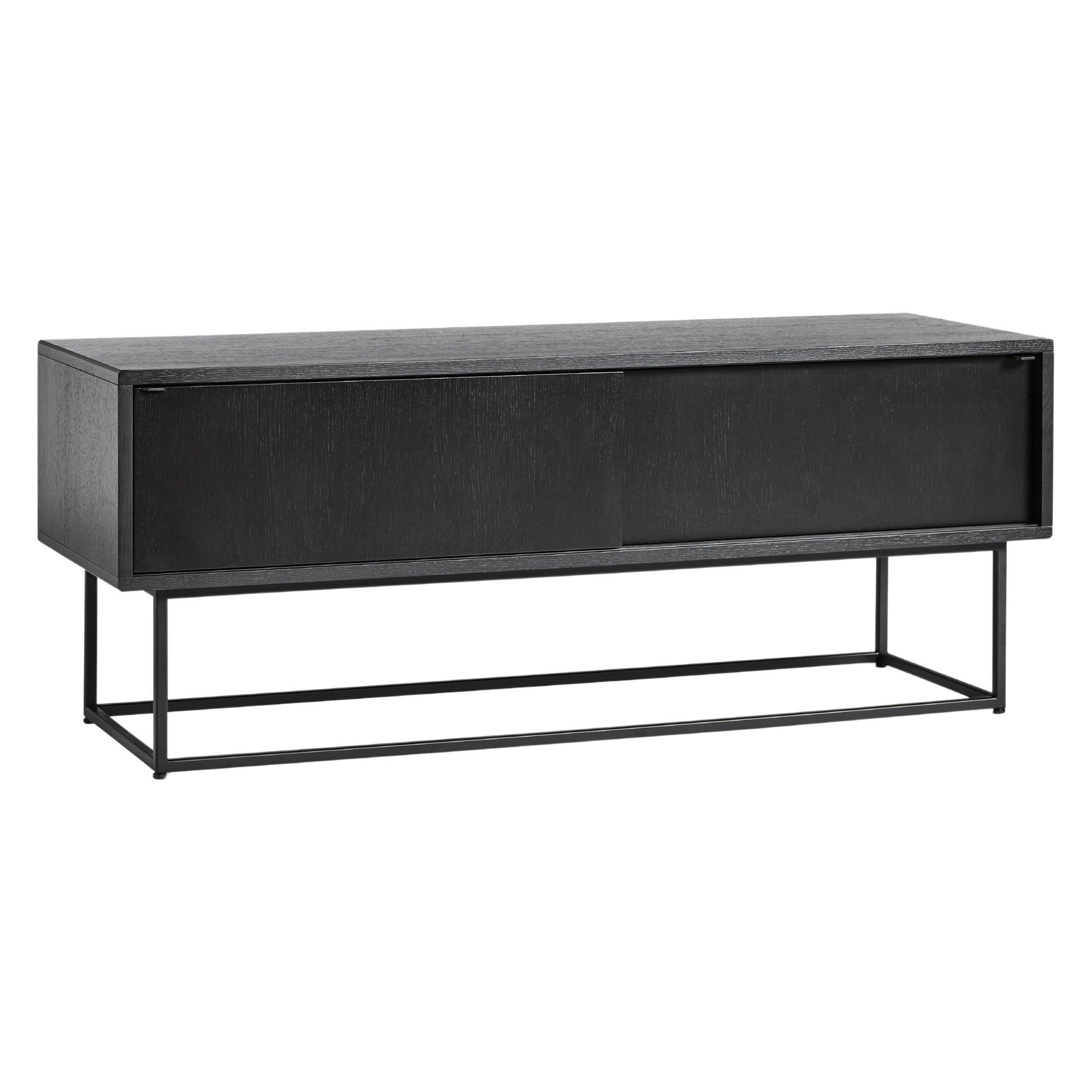 Virka Niedriges Sideboard aus schwarzer Eiche von Ropke Design und Moaak