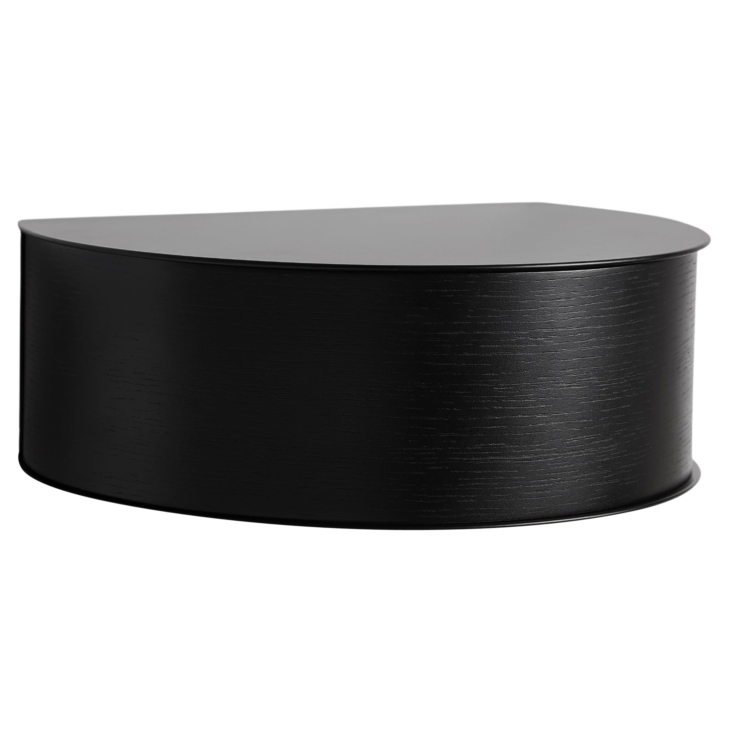 Schwarze eiche wallie wandschublade by Amalie Skov Rahbæk im Angebot