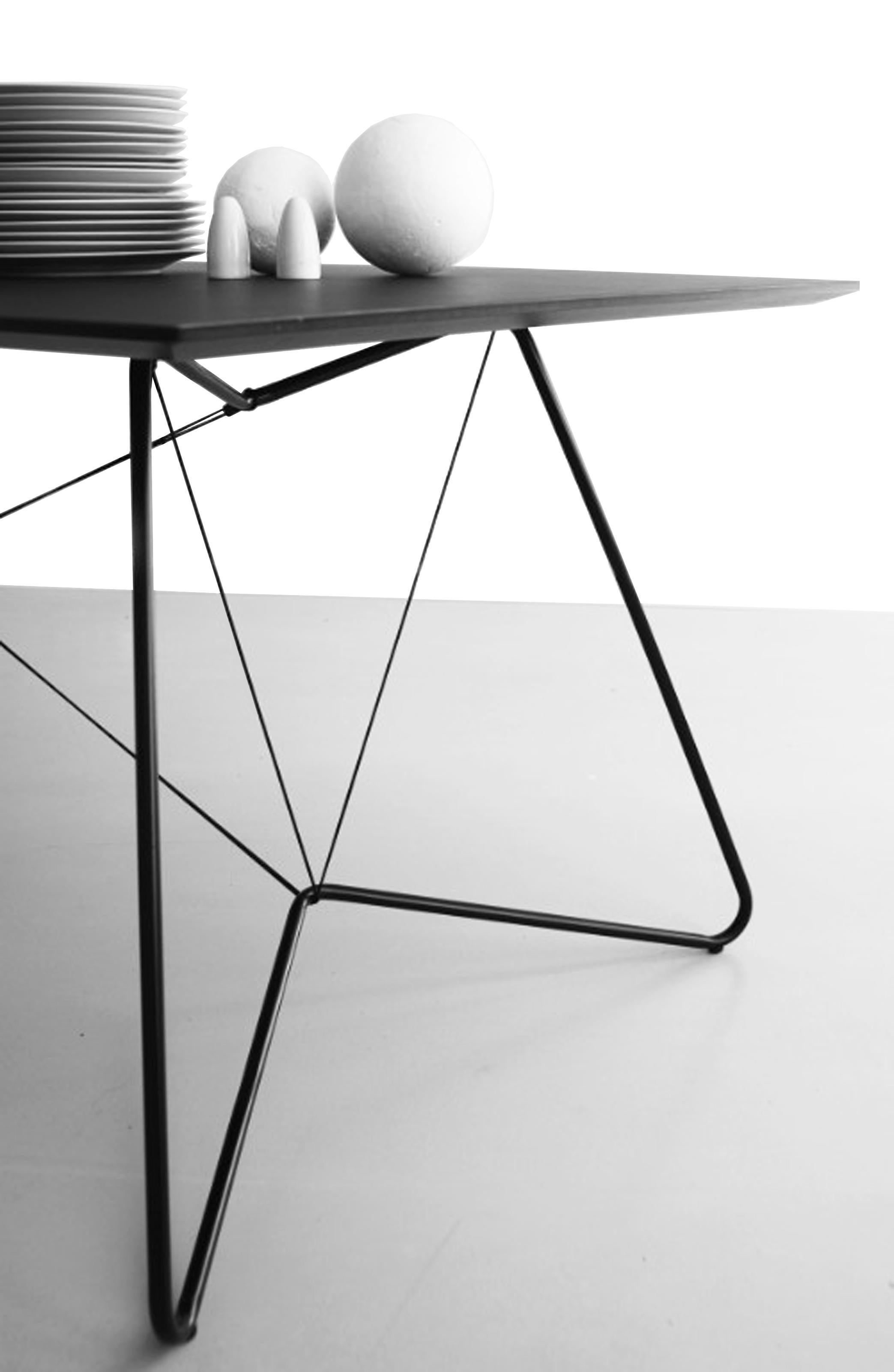 Post-Modern Black Oas Table 200 by OK Design For Sale