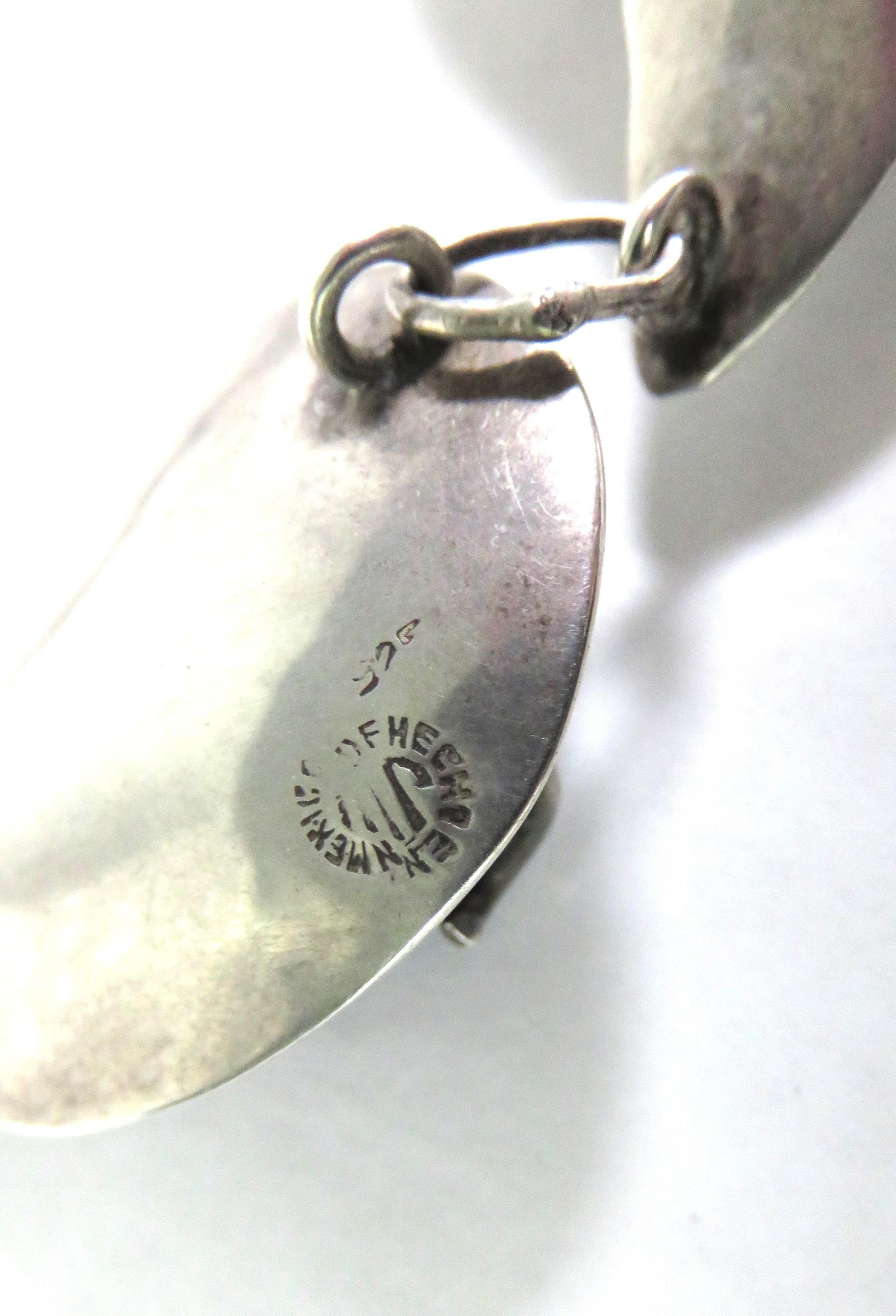 Collana a goccia di ossidiana nera in argento sterling in vendita 7