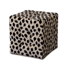 Ottoman Cube Ocelot noir
