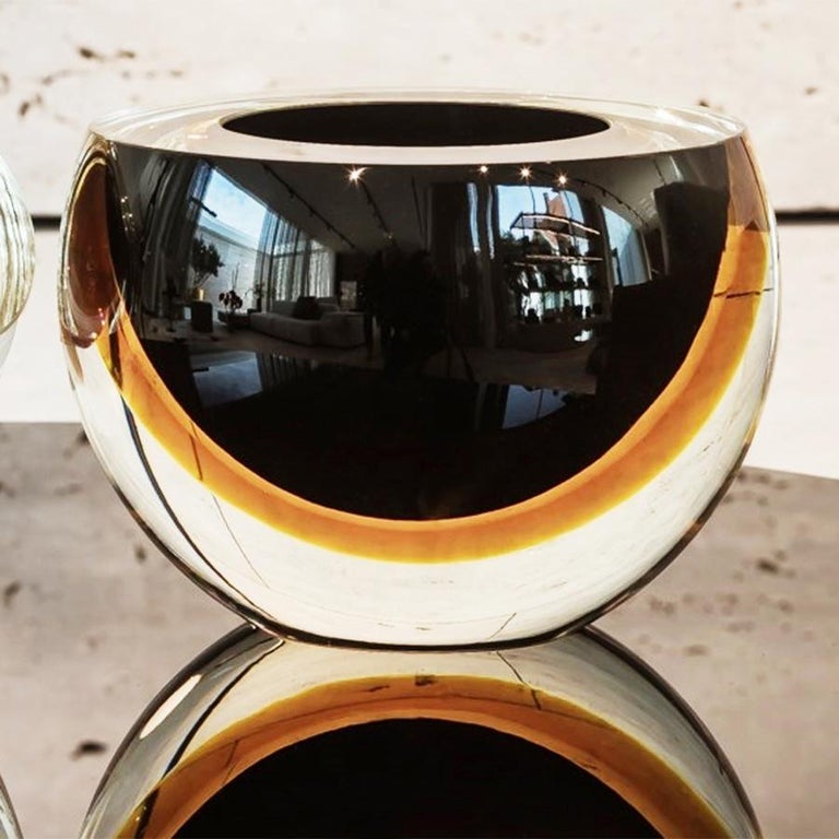 Black Ocher Flat Bowl For Sale at 1stDibs