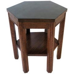 Black Octagonal Side or Drinks Table