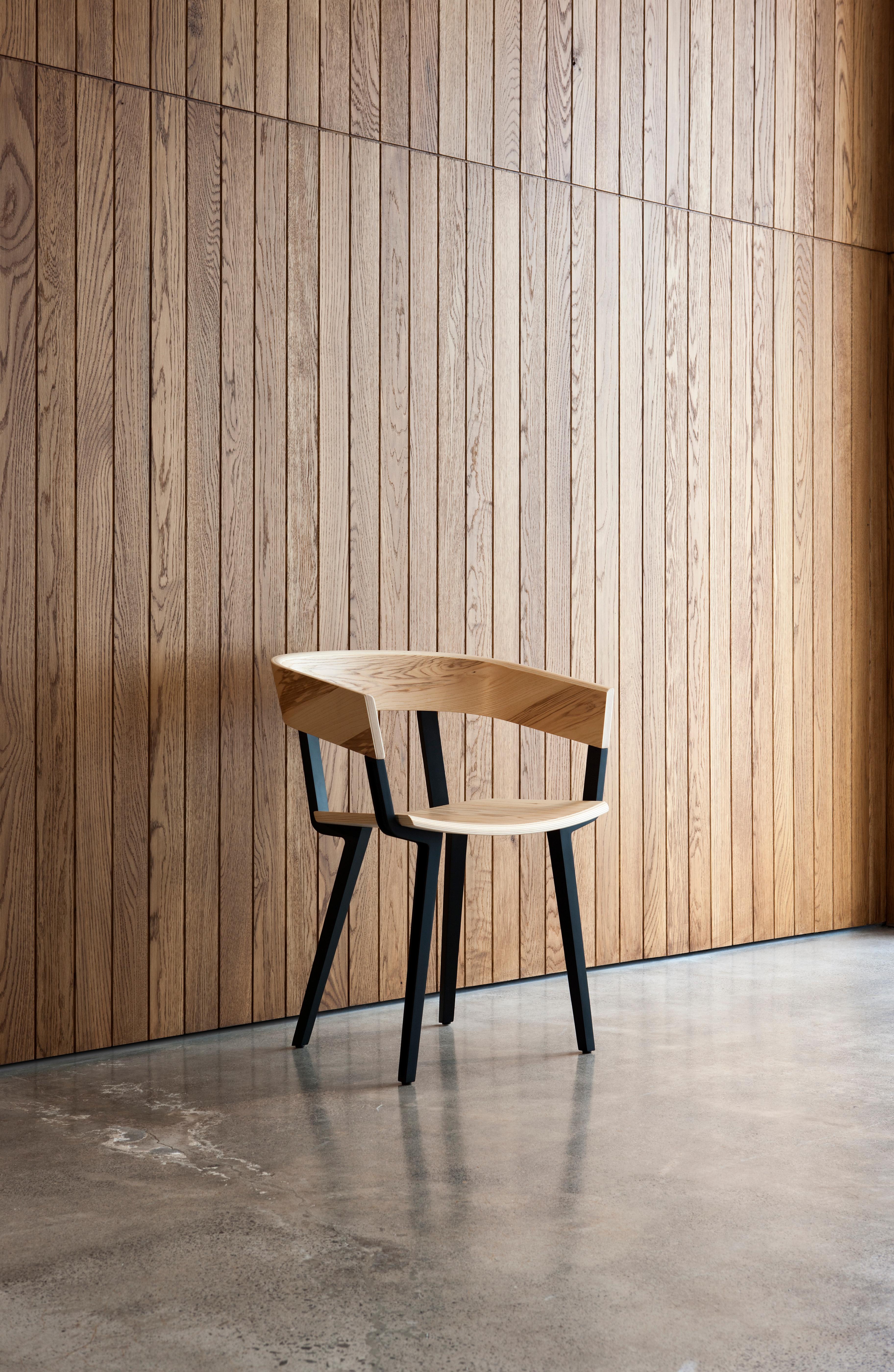 Post-Modern Black Odin Chair by Resident For Sale