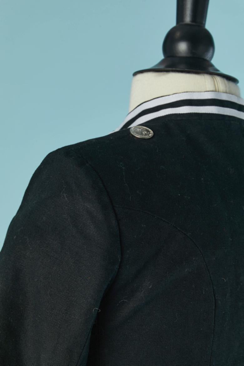 De las mujeres Chaqueta negra de oficiante con ribetes blancos JC/DC en venta