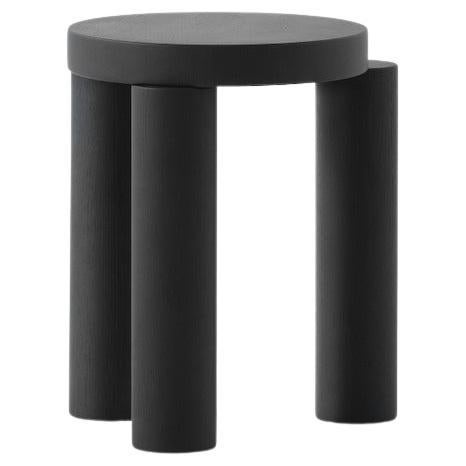Black Offset Stool by Resident