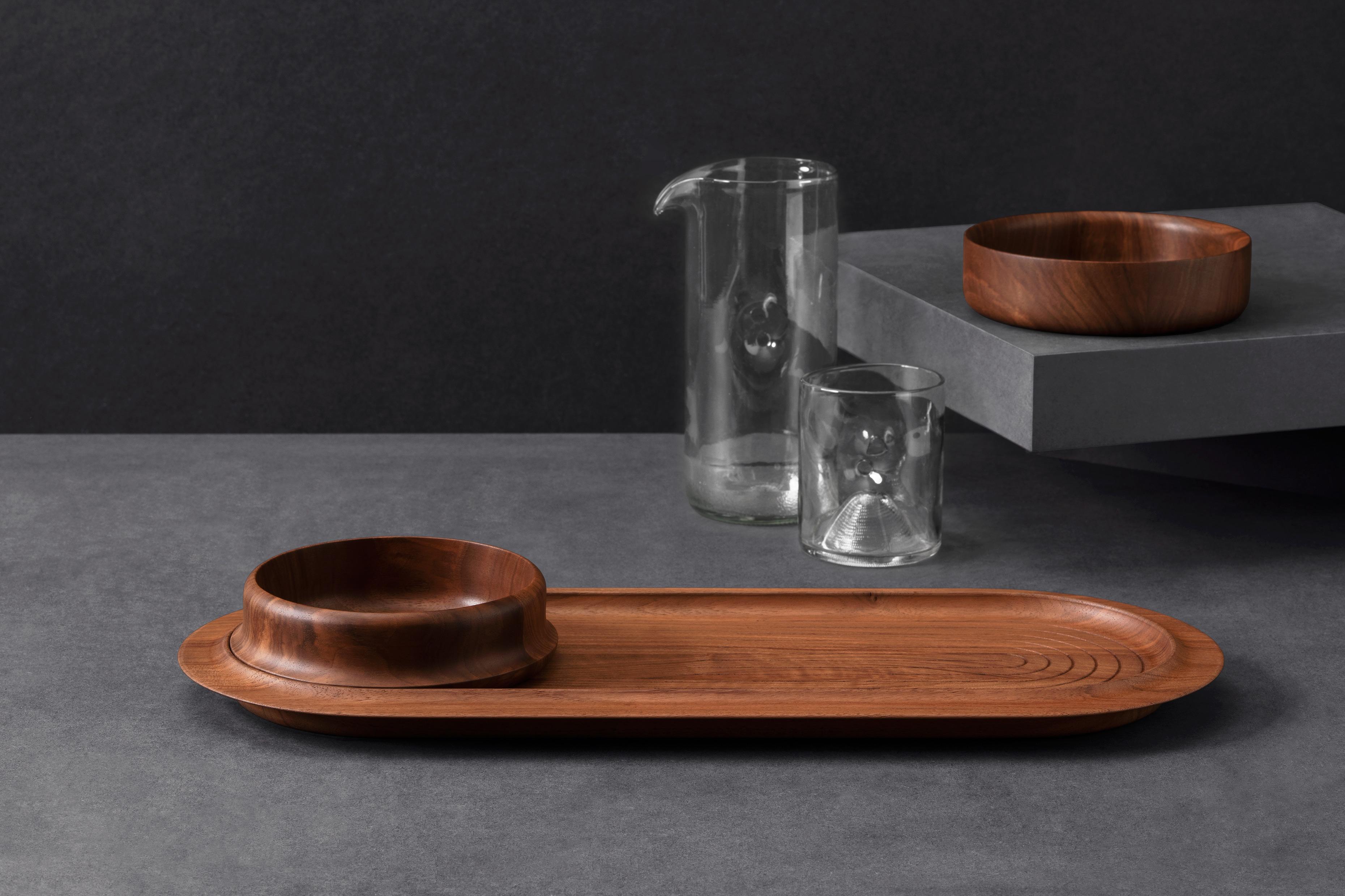 Schwarzes Do-Ri-Tablett aus olivfarbener Esche von Matthias Scherzinger im Angebot 8