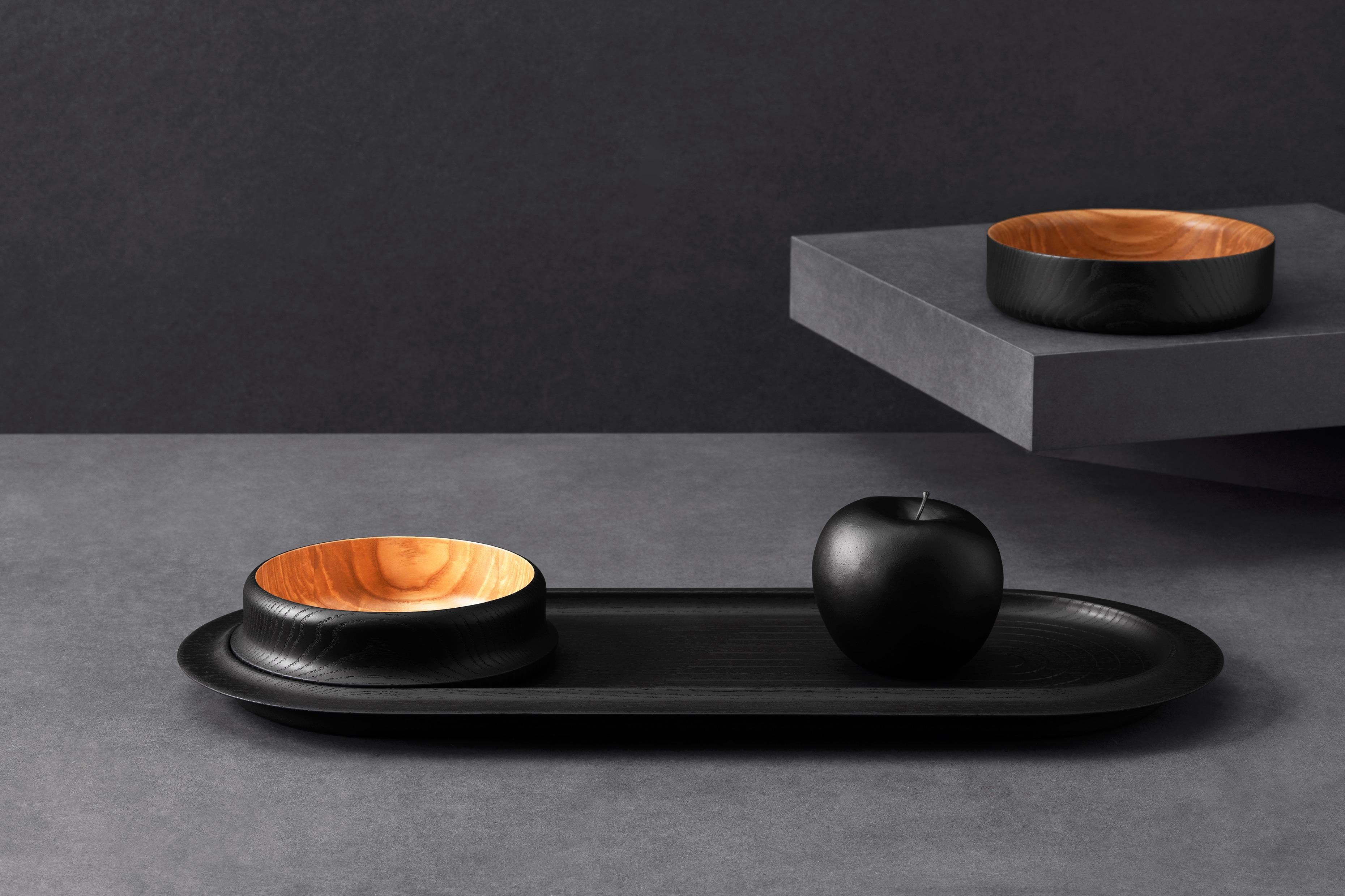 Modern Black Olive Ash Do-Ri Tray by Matthias Scherzinger For Sale