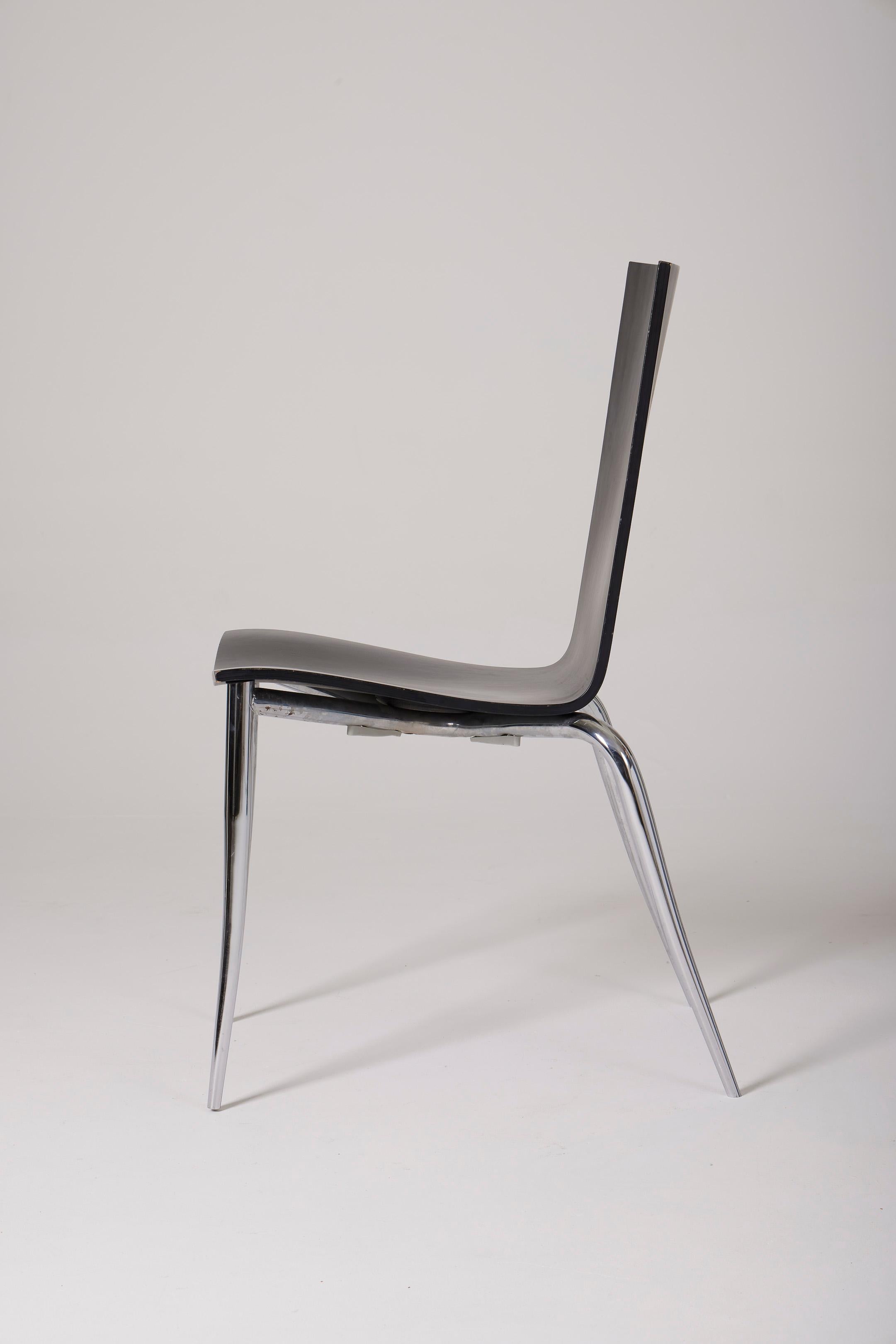 Schwarzer Stuhl „Olly Tango“ von Philippe Starck (20. Jahrhundert)