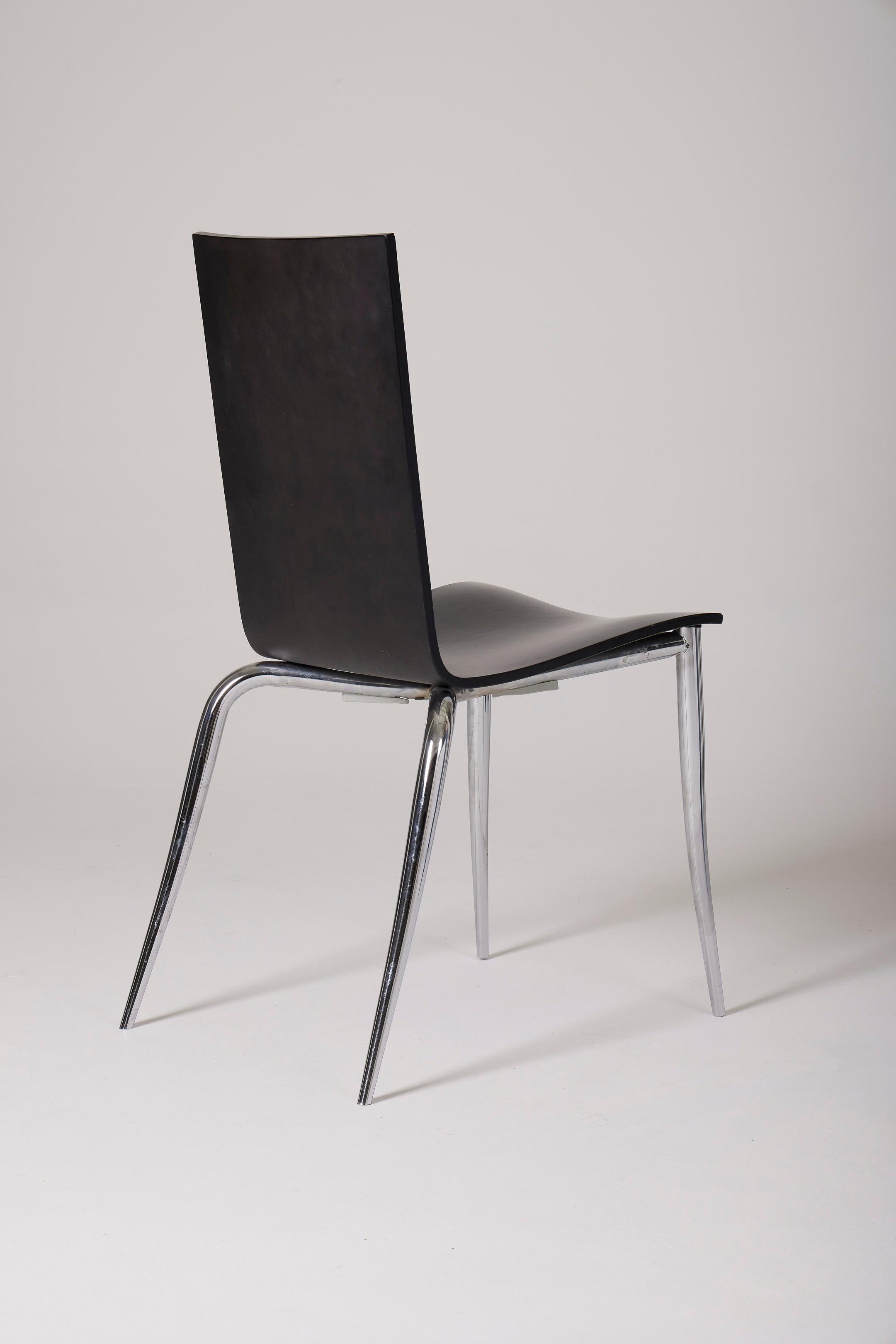 Schwarzer Stuhl „Olly Tango“ von Philippe Starck 2