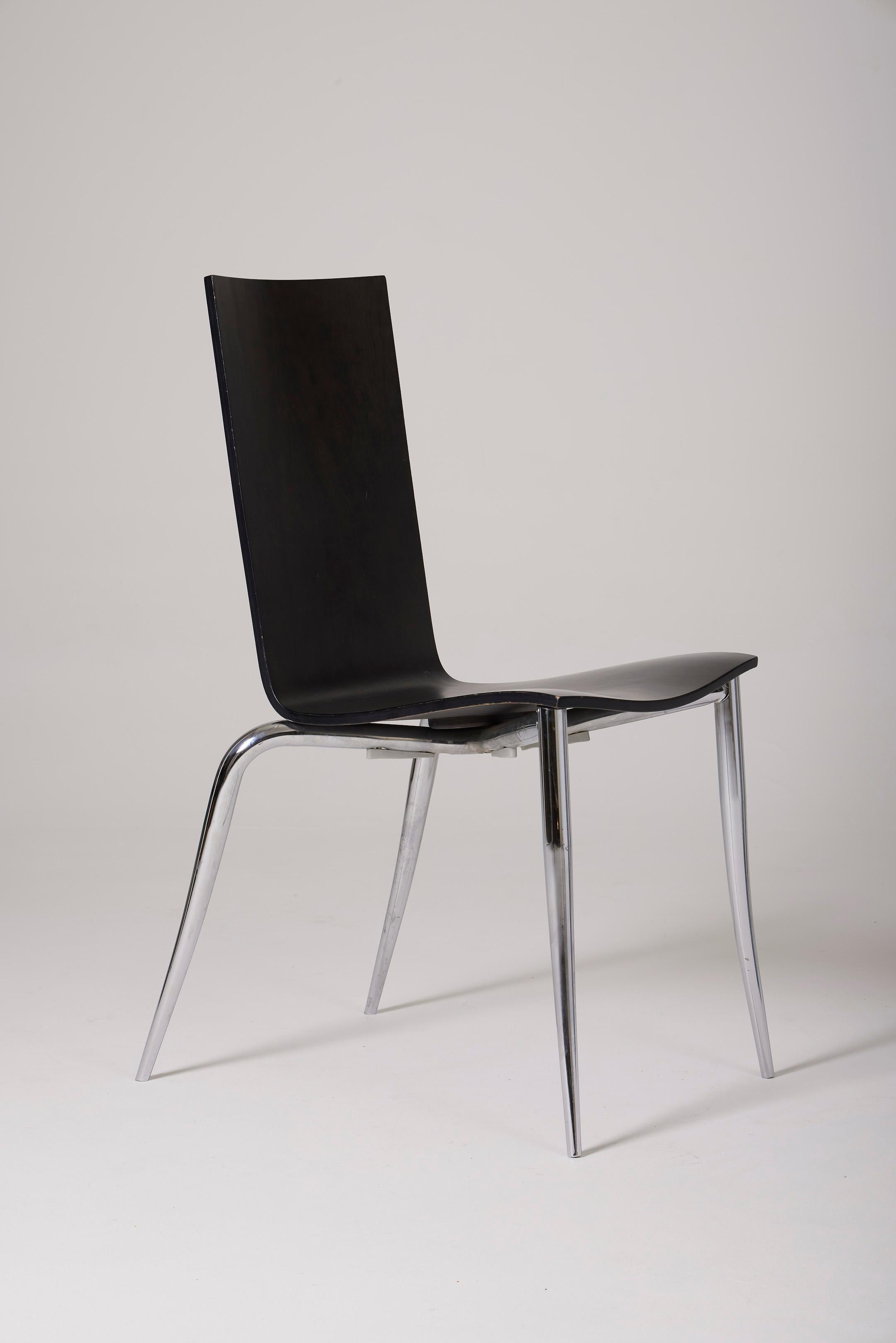 Schwarzer Stuhl „Olly Tango“ von Philippe Starck 4