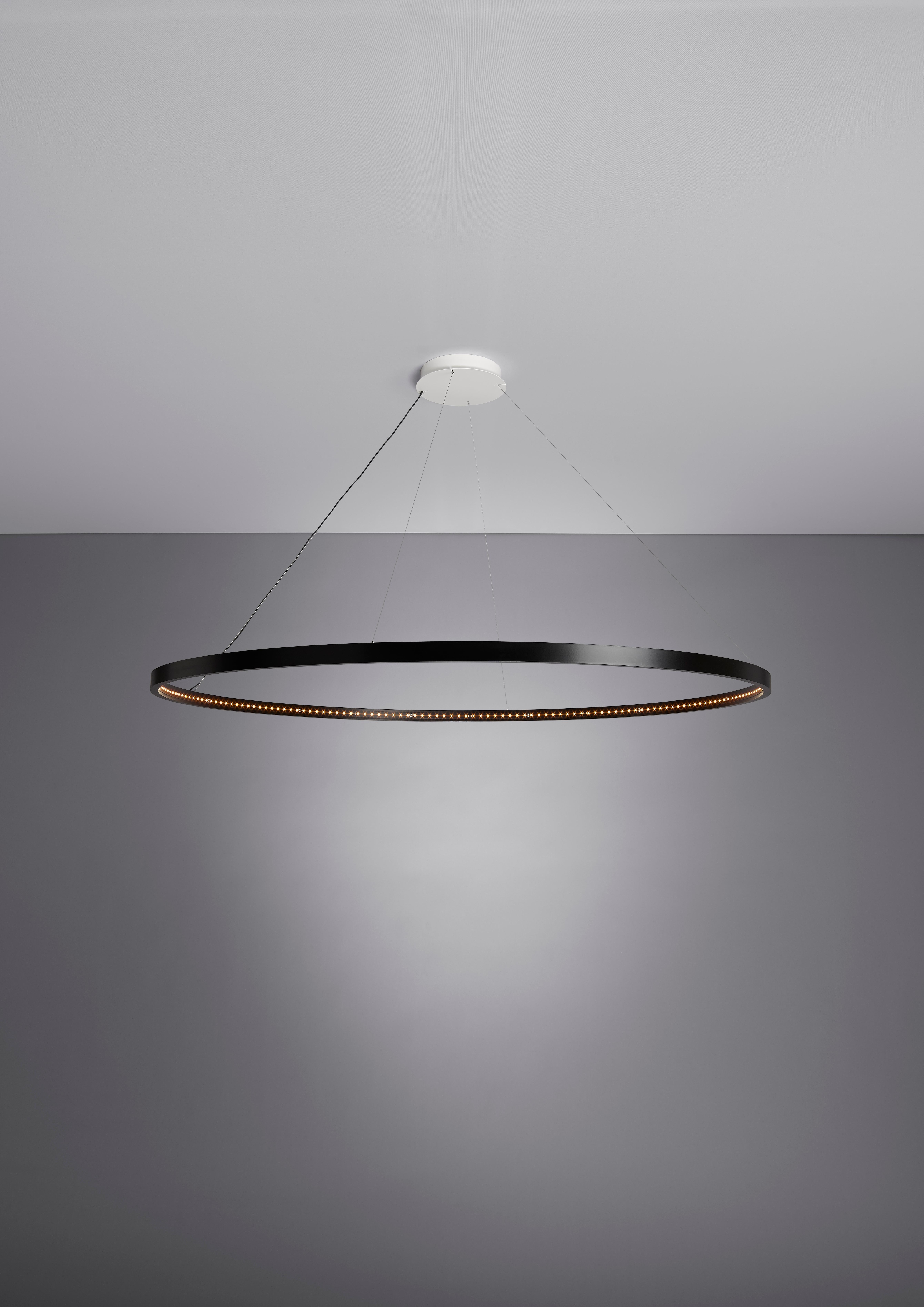 Contemporary Black Omega 120 Pendant Lamp by Le Deun Luminaires For Sale