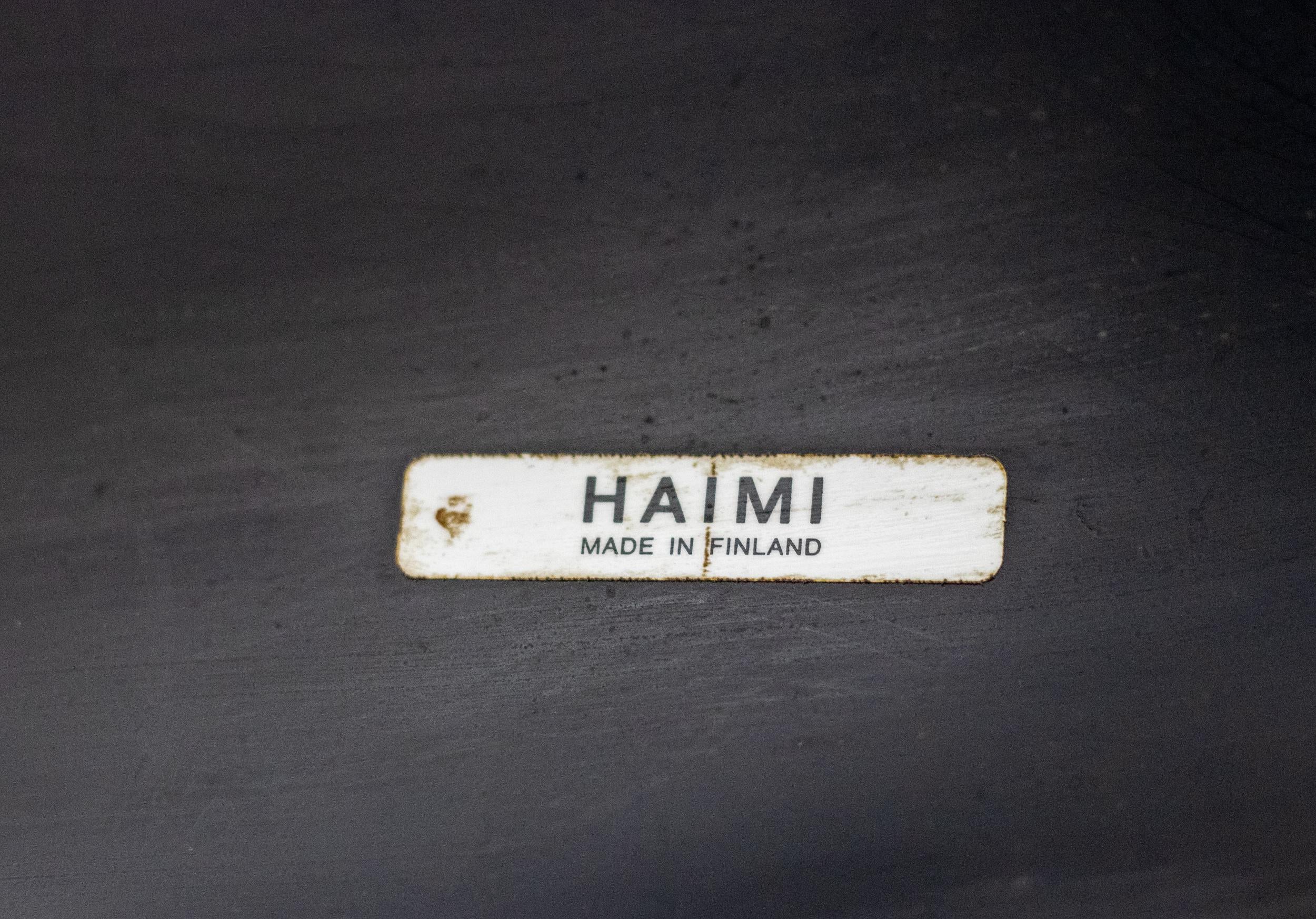 Black on Black Karuselli Lounge Chair and Footstool by Yrjo Kukkapuro for Haimi 6