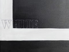 „Schwarz auf Weiß auf Schwarz auf Weiß“ Öl auf Leinwand von David Segel