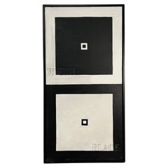 "Negro sobre blanco sobre negro sobre blanco" Óleo sobre lienzo de David Segel